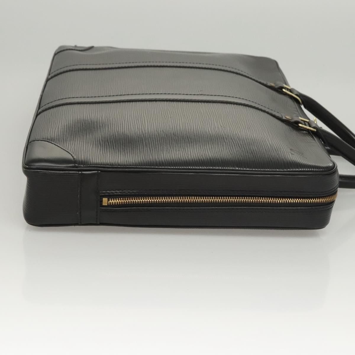 Louis Vuitton Epi Porte Documents Voyage Business Bag Black M 54472 Auth
