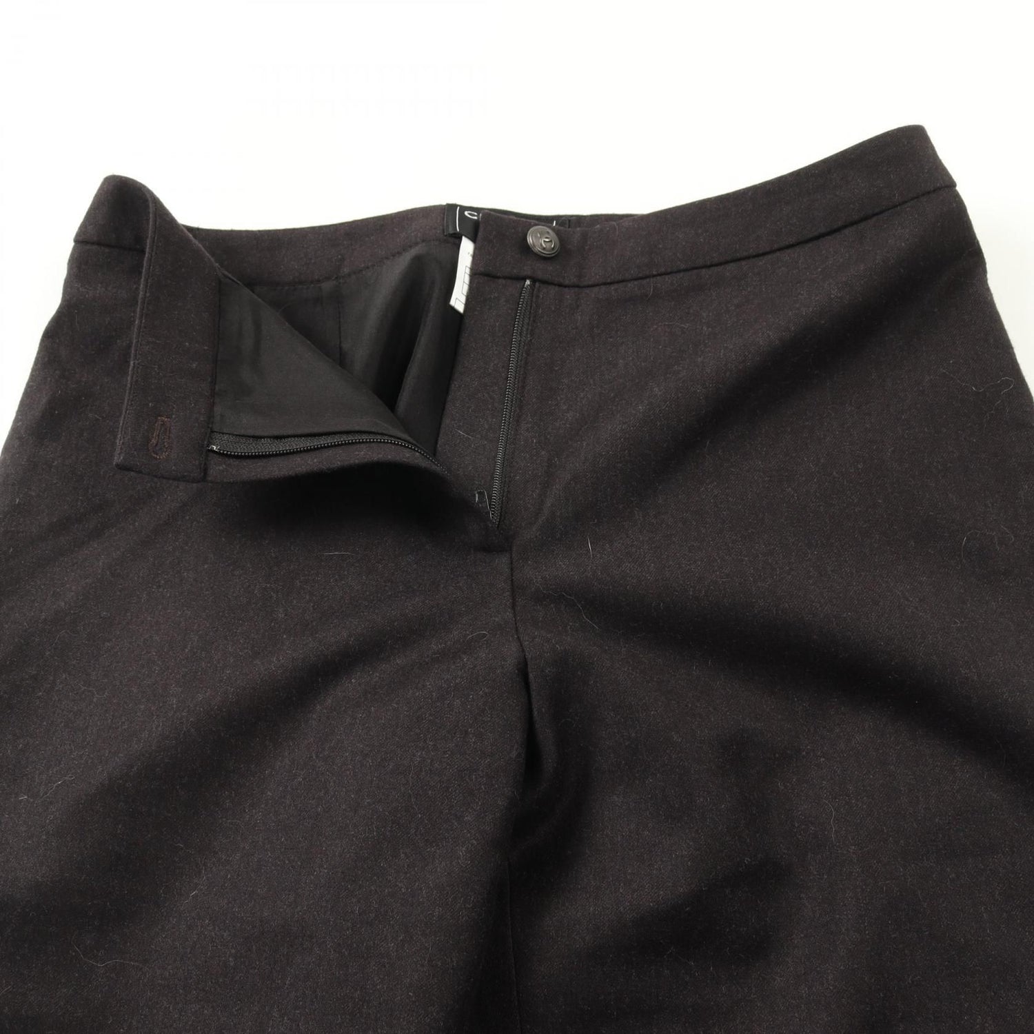 Chanel Brown Pants Wool Cashmere P 21956