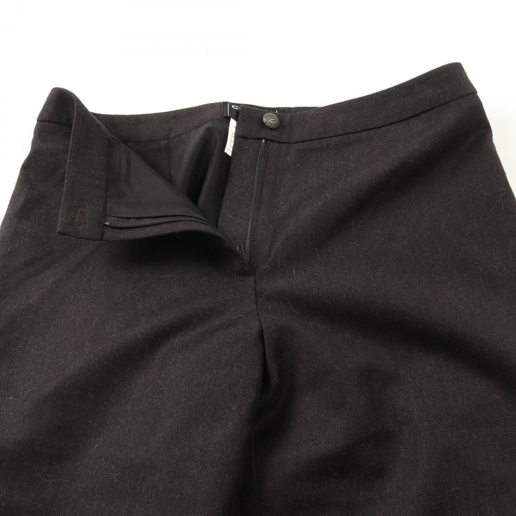 Chanel Brown Pants Wool Cashmere P 21956