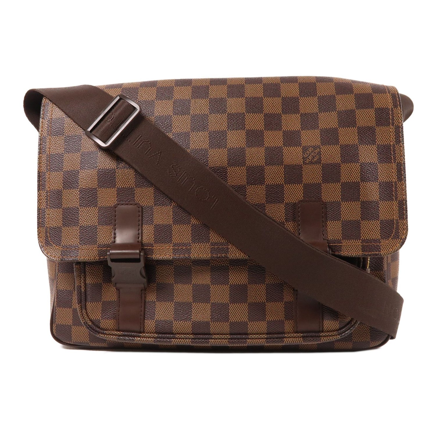 Louis Vuitton Damier Ebene Messenger Bag Palm Color Brown Shoulder Bag N 51125