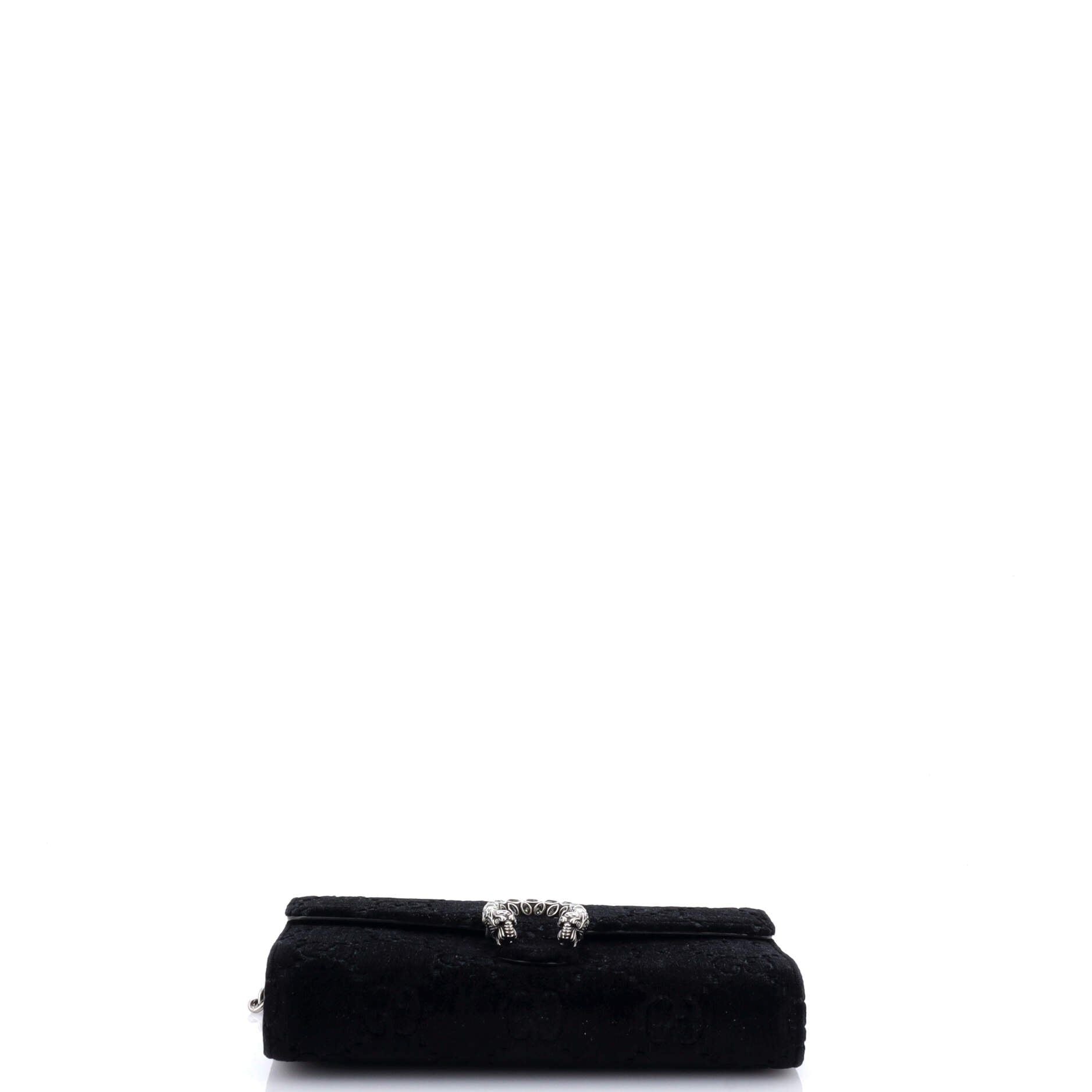 Gucci Dionysus Chain Wallet Gg Velvet Small