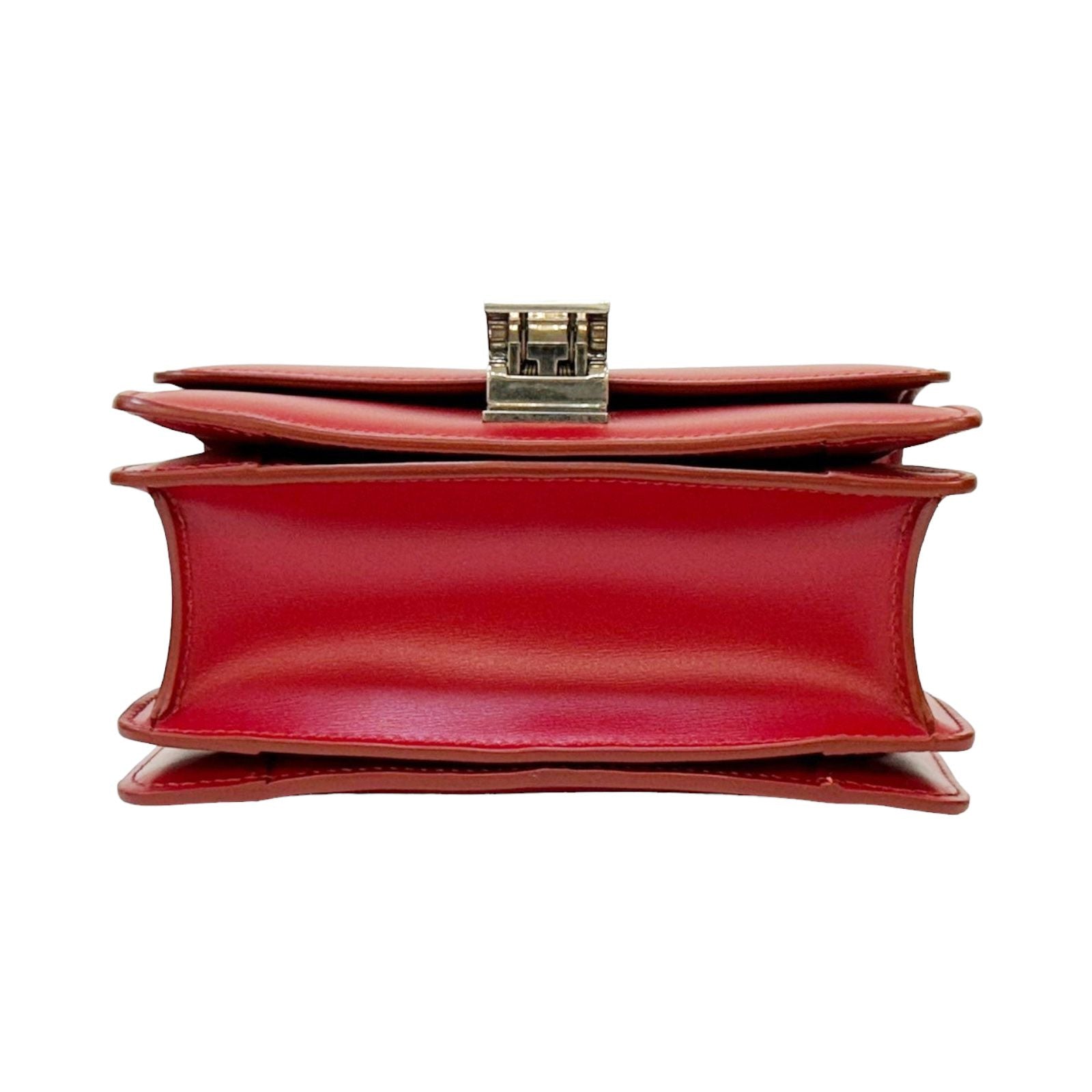 Celine Small Classic Shoulder Bag Red Box Calfskin