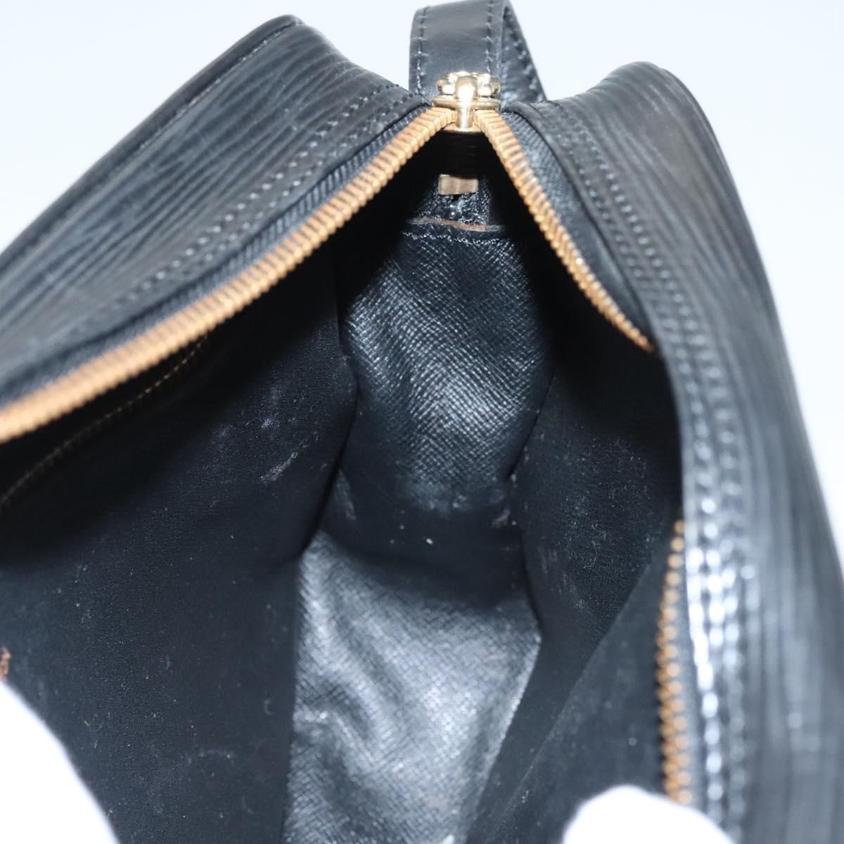Louis Vuitton Epi Jeune Fille Mm Shoulder Bag Black M 52152 Lv Auth