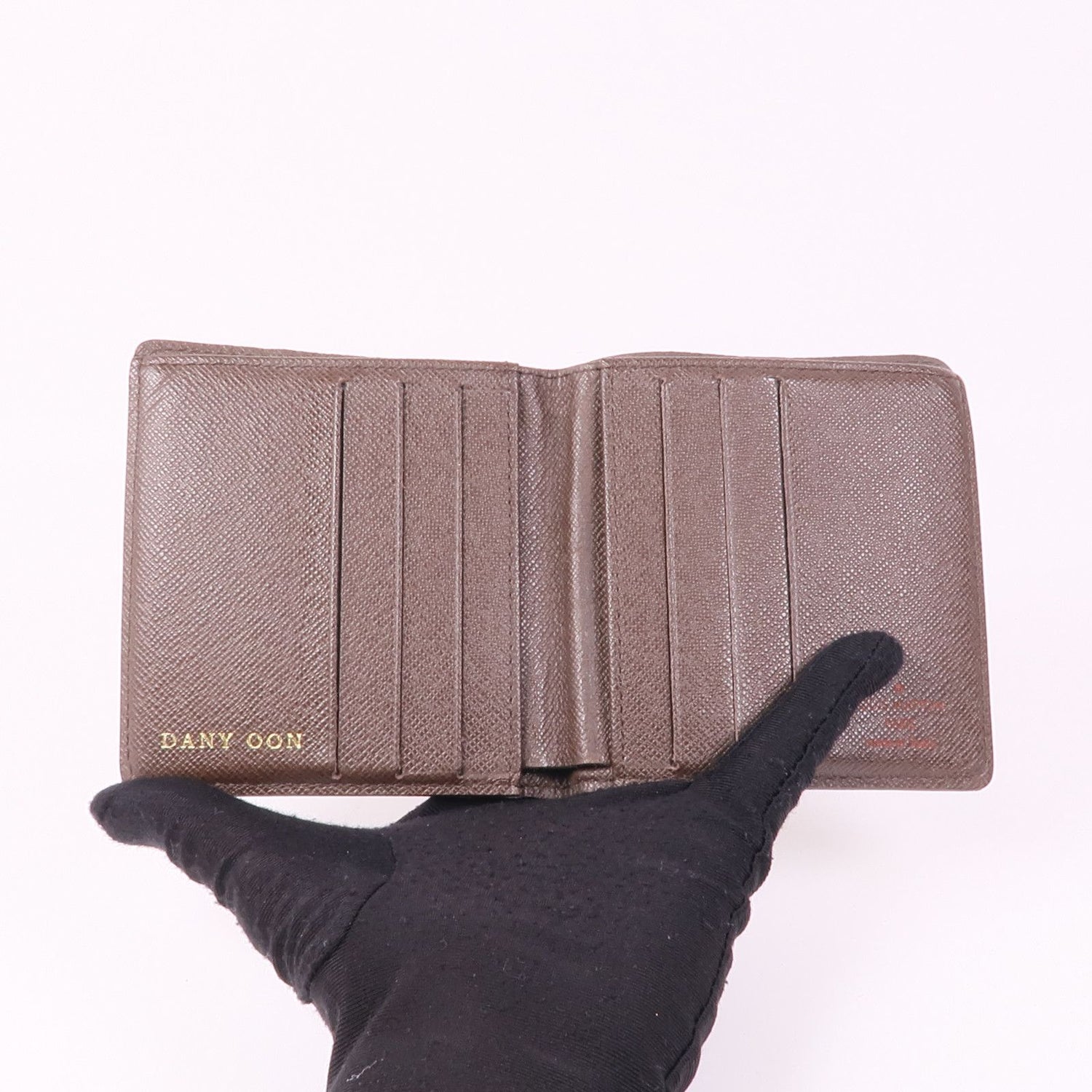 Louis Vuitton Damier Wallet Ebene Brown Bi-Fold Wallet N 61666