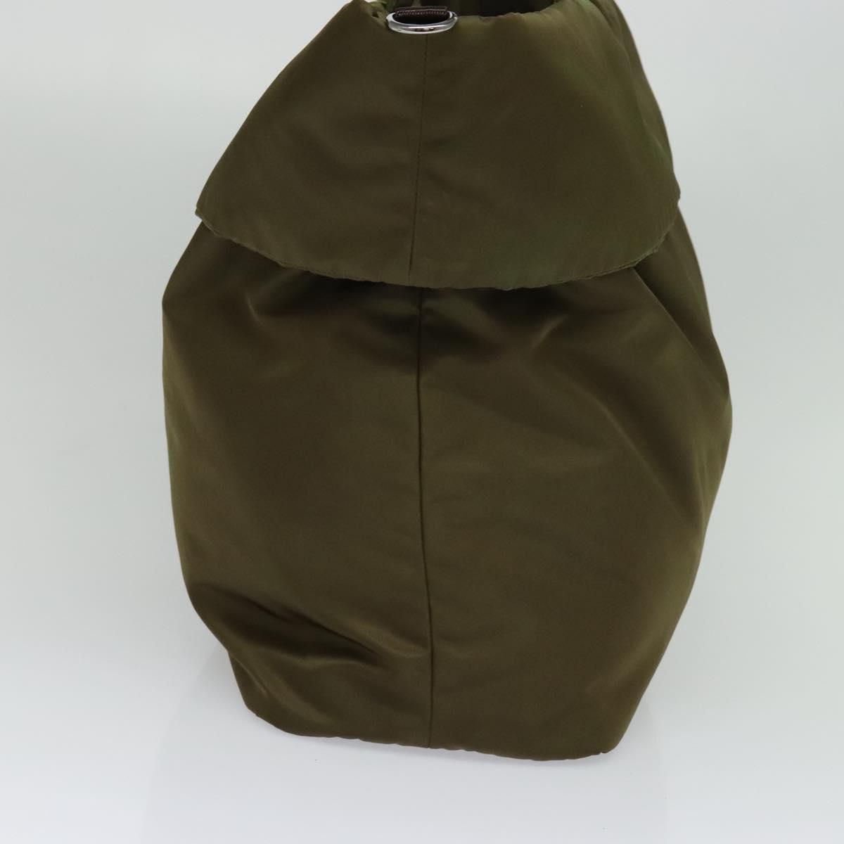 Prada Hand Bag Nylon 2way Khaki Auth