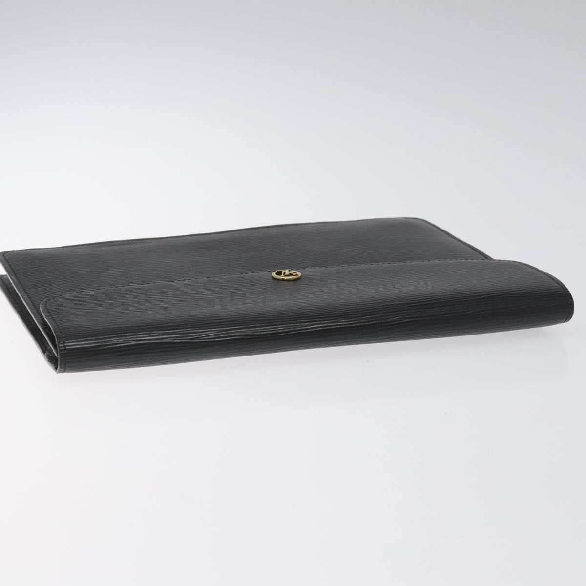 Louis Vuitton Epi Montaigne 27 Clutch Bag Black M 52652 Lv Auth