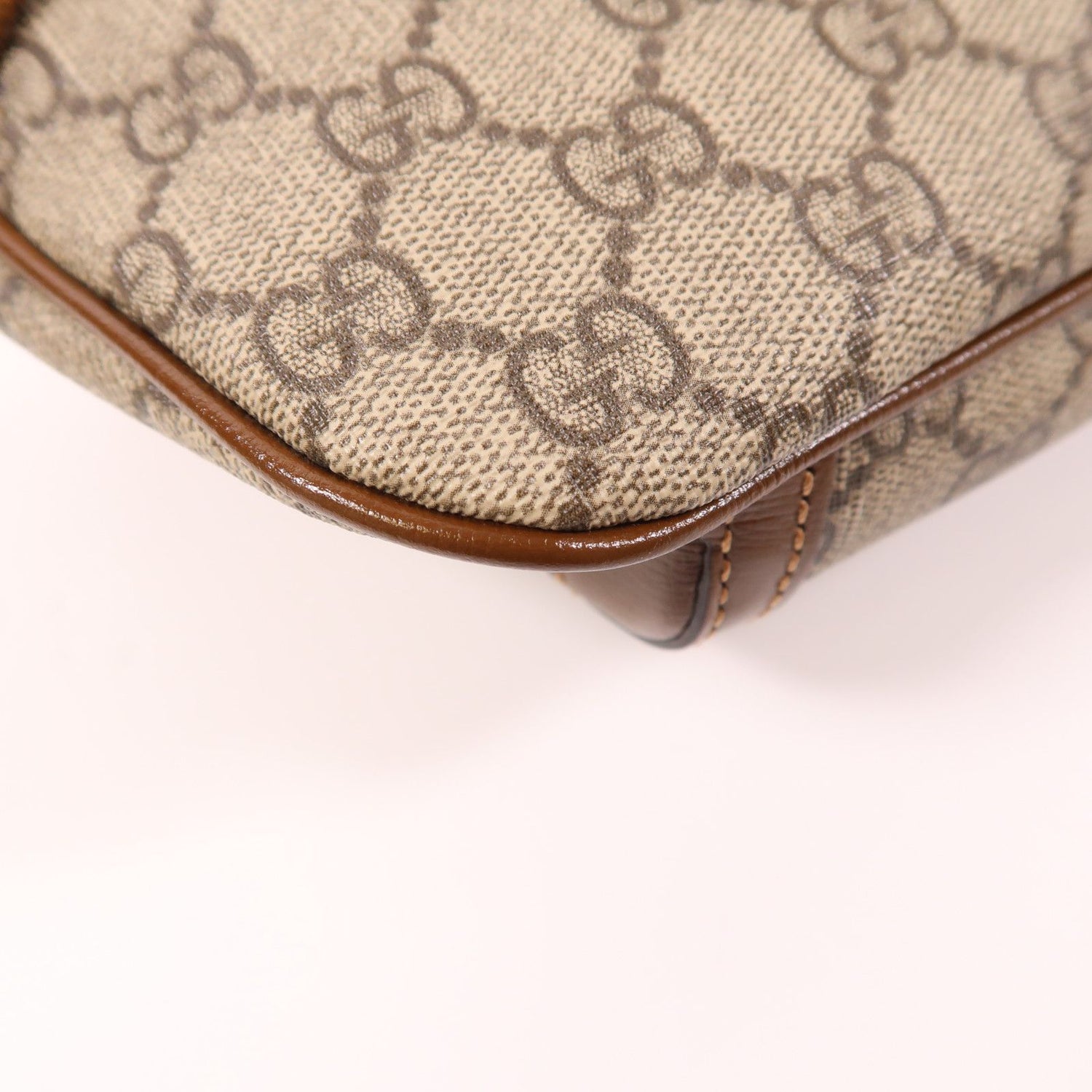 Gucci GG Supreme Monogram Textured Calfskin Retro Interlocking G Belt Bag