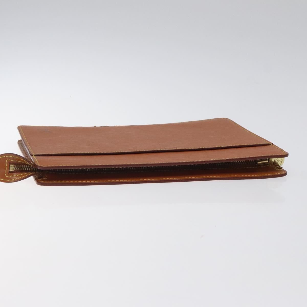Louis Vuitton Epi Pochette Homme Clutch Bag Zipangu Gold M 52528 Lv Auth