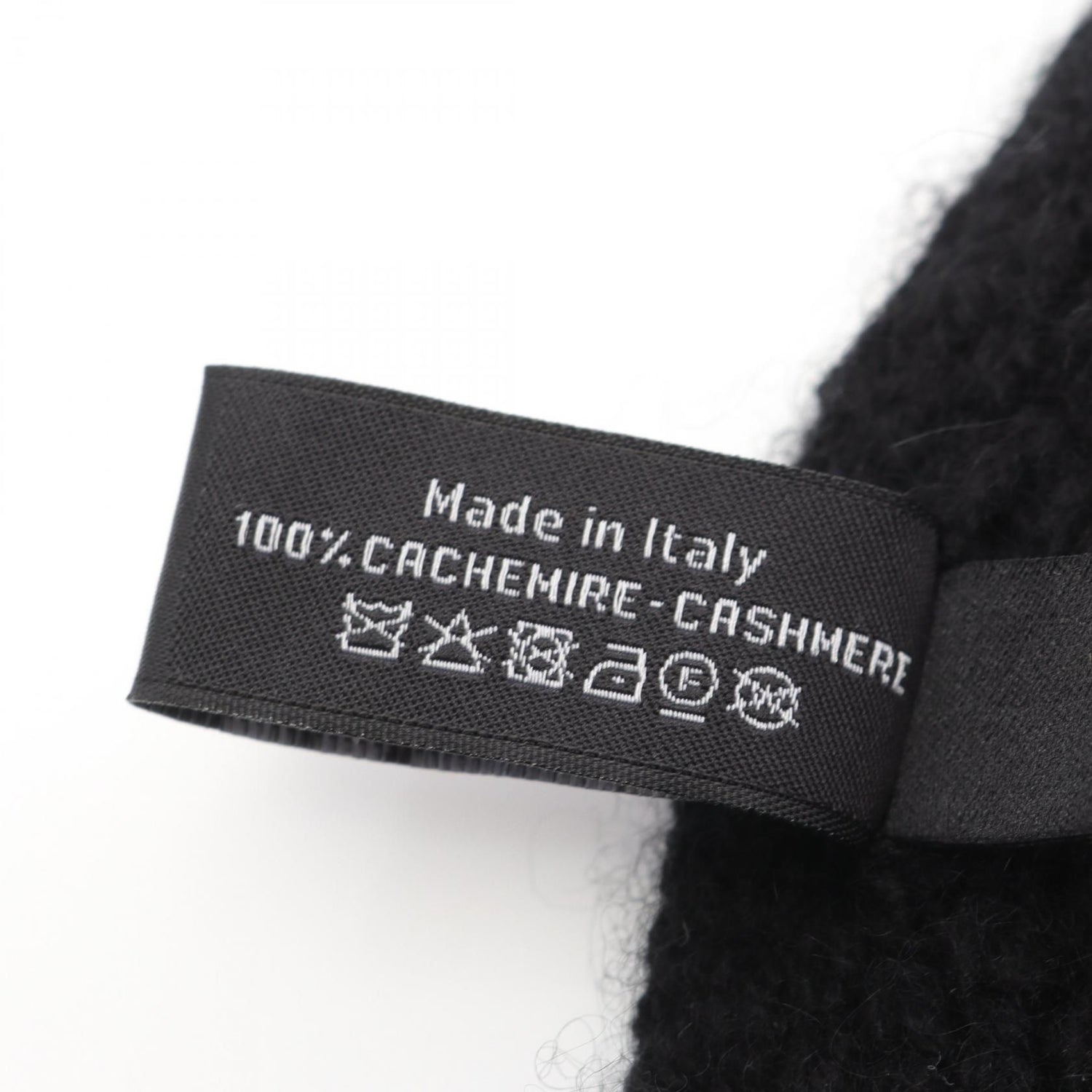 Chanel Black Coco Mark Scarf Other Cashmere