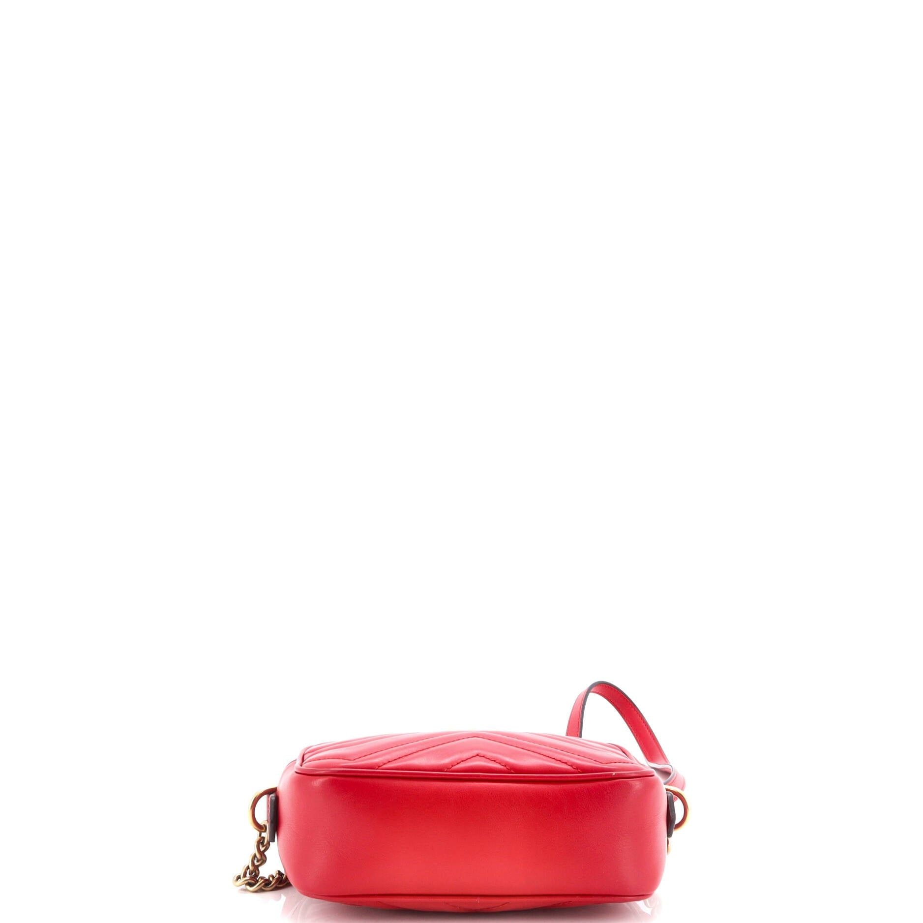 Gucci GG Marmont Shoulder Bag Matelasse Leather Mini