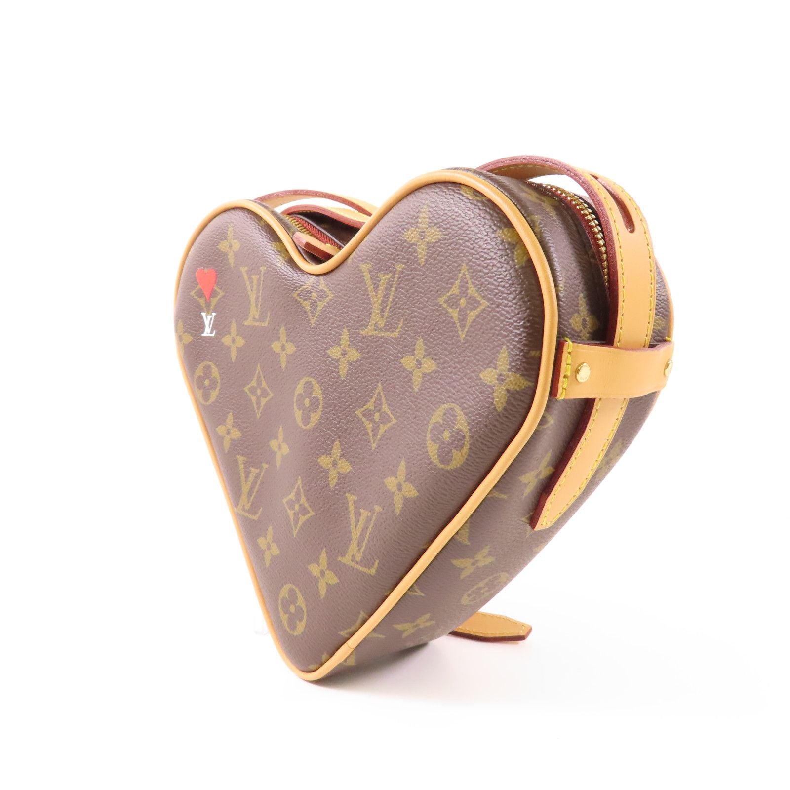 Louis Vuitton Monogram Game On Coeur Gold Chest Bag Brown Shoulder Bag M 57456