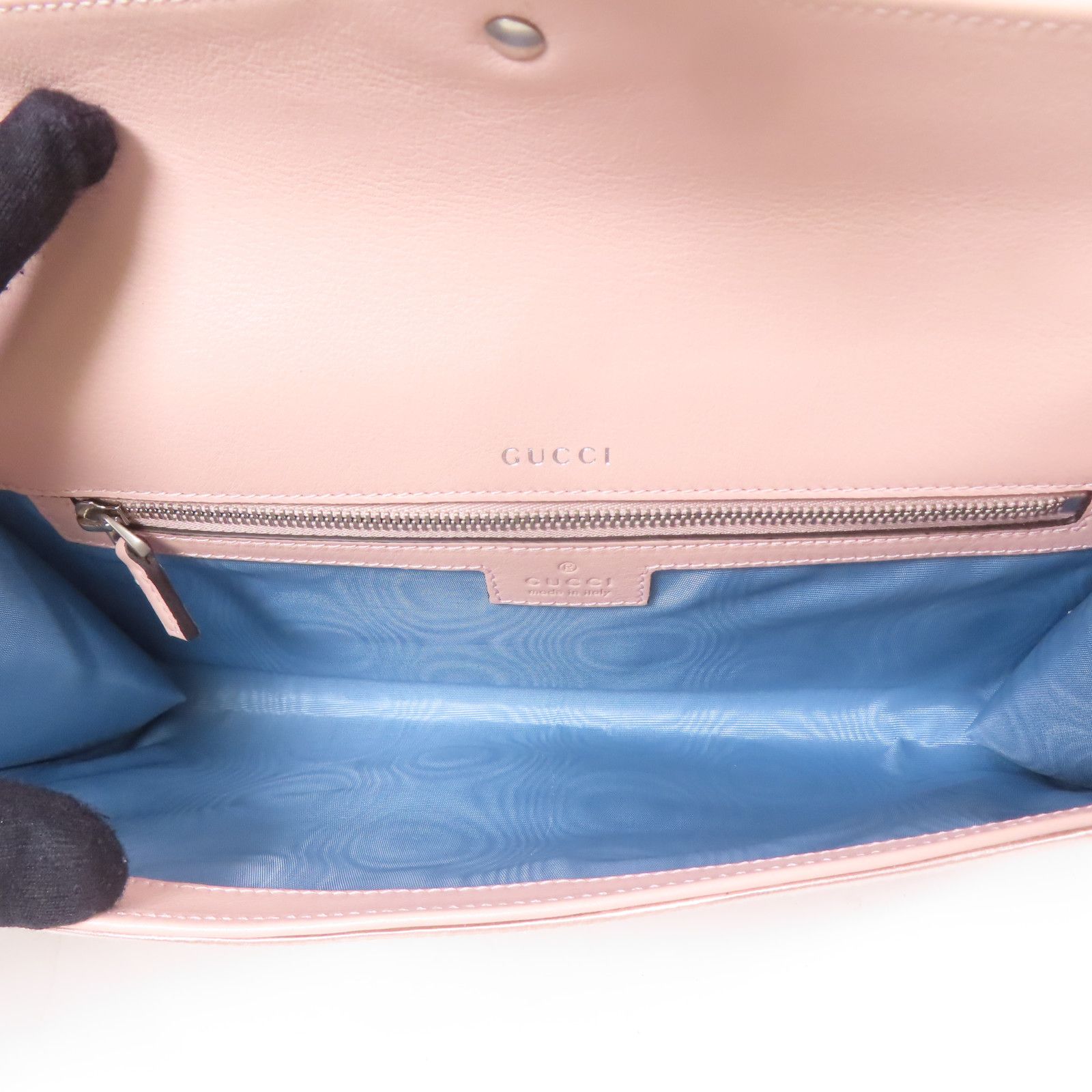 Gucci Satin Shoulder Bag Pink Other Satin 731751 Fabif