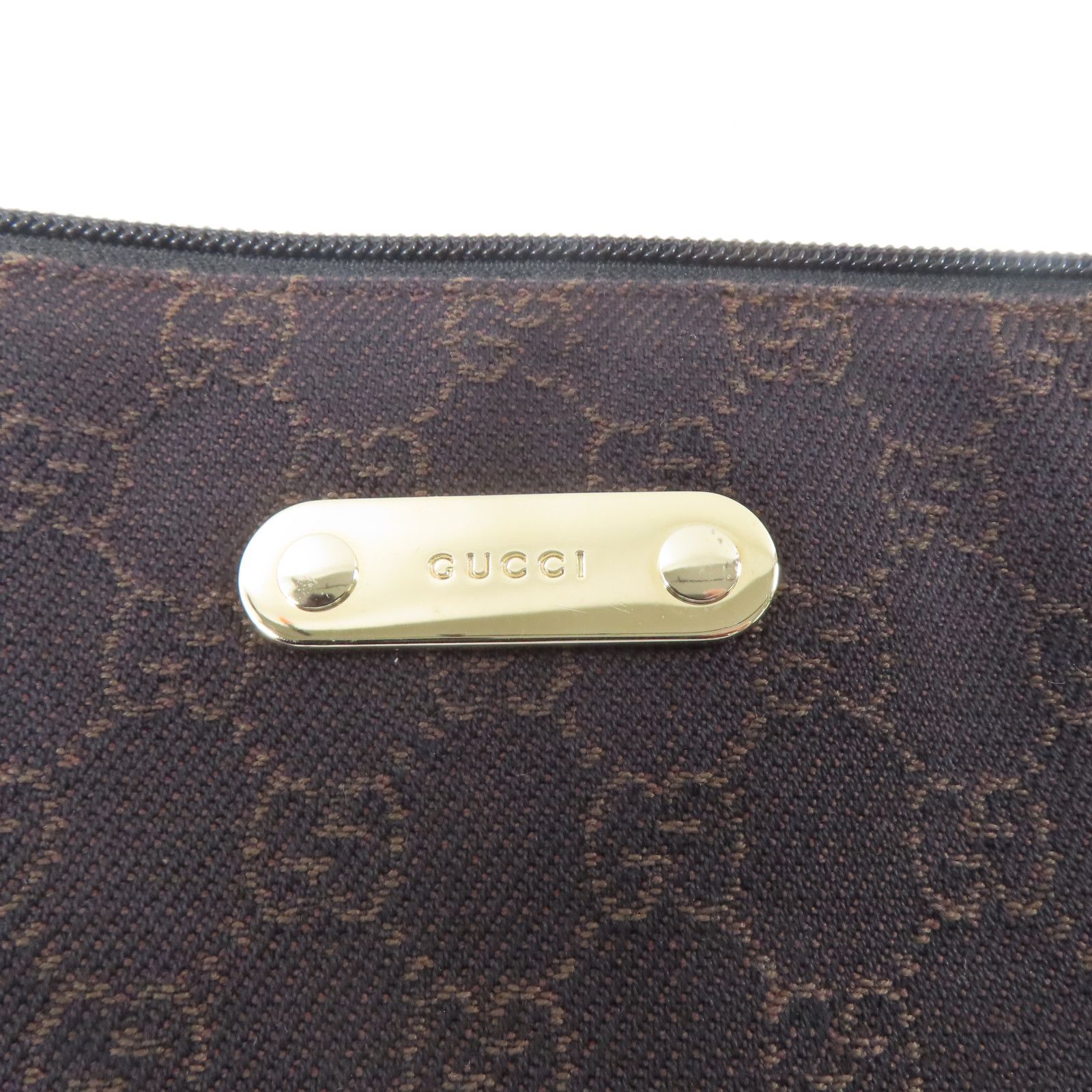Gucci Canvas Shoulder Bag Brown Gg Canvas 190628