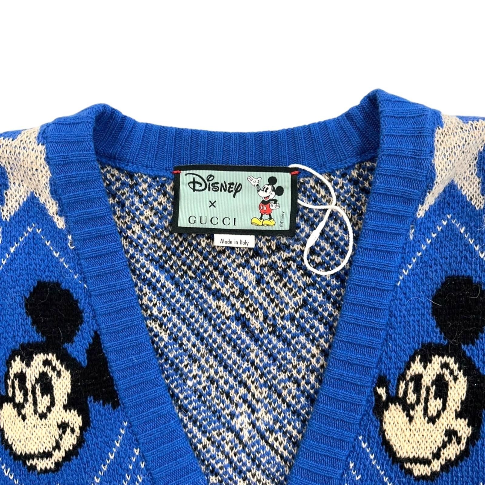 Gucci Disney Wool Cardigan Blue Xs 601565
