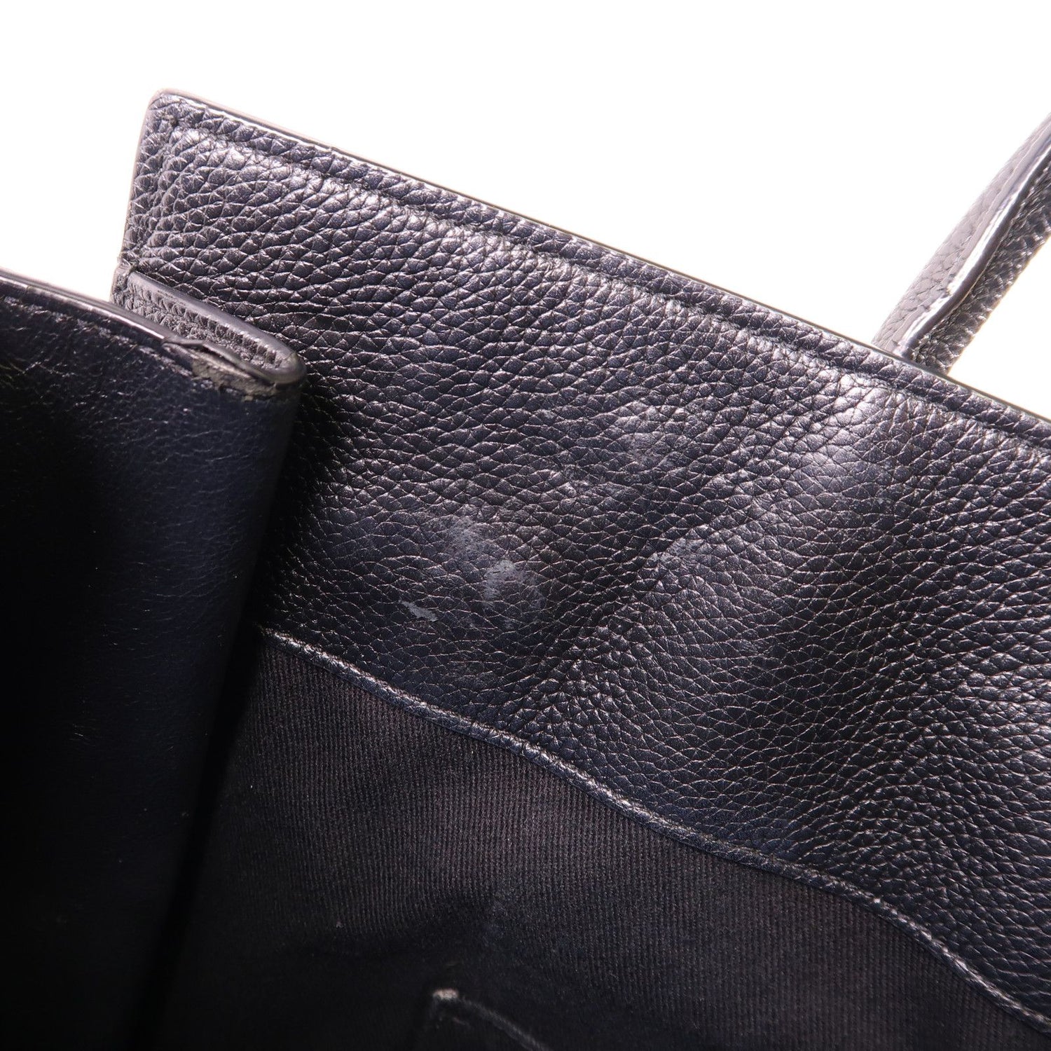 Saint Laurent Cowhide Leather Hand Bag Black Calfskin (cowhide) Ars 647168