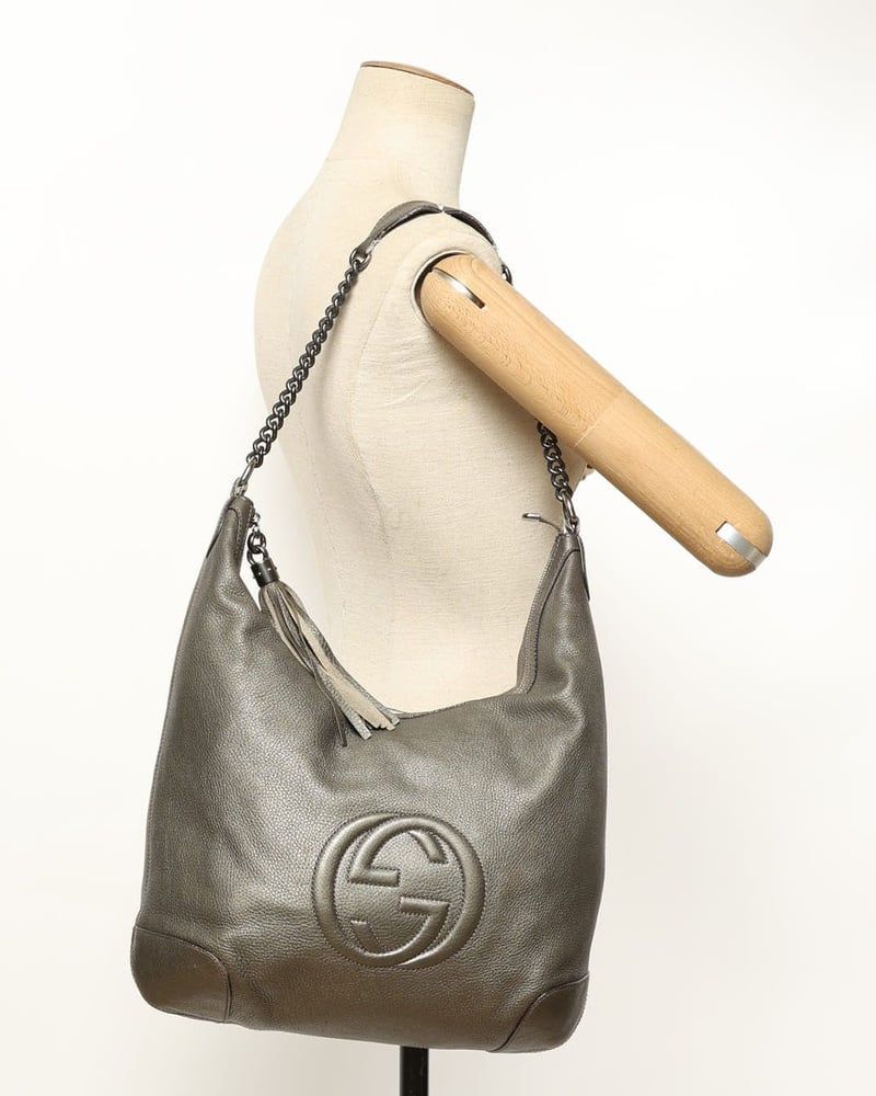Gucci Soho Chain Tassel Hobo Bag