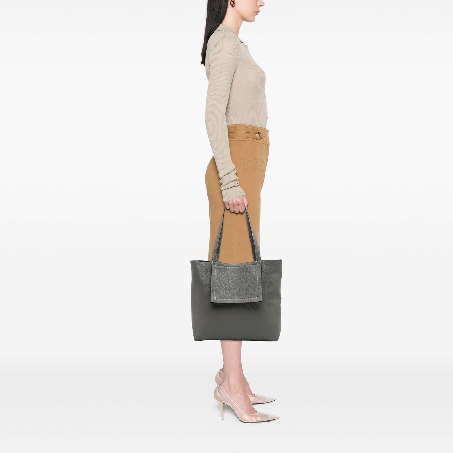 Hermes Taurillon Clemence Cabasellier 46 Gray
