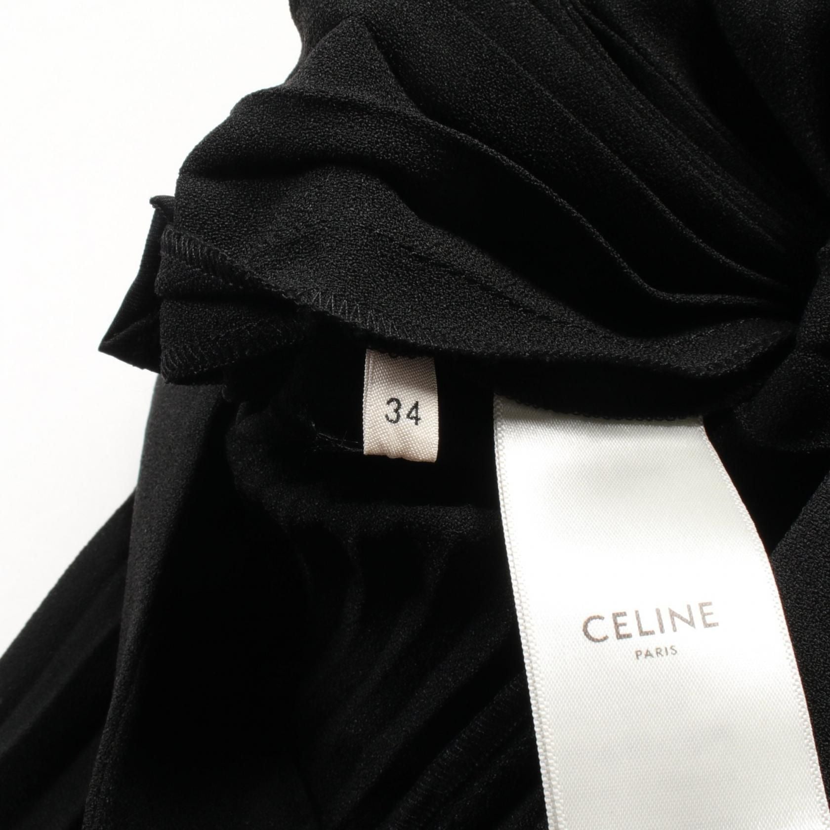 Celine Pants Black Rayon Acetate 2p 005865c