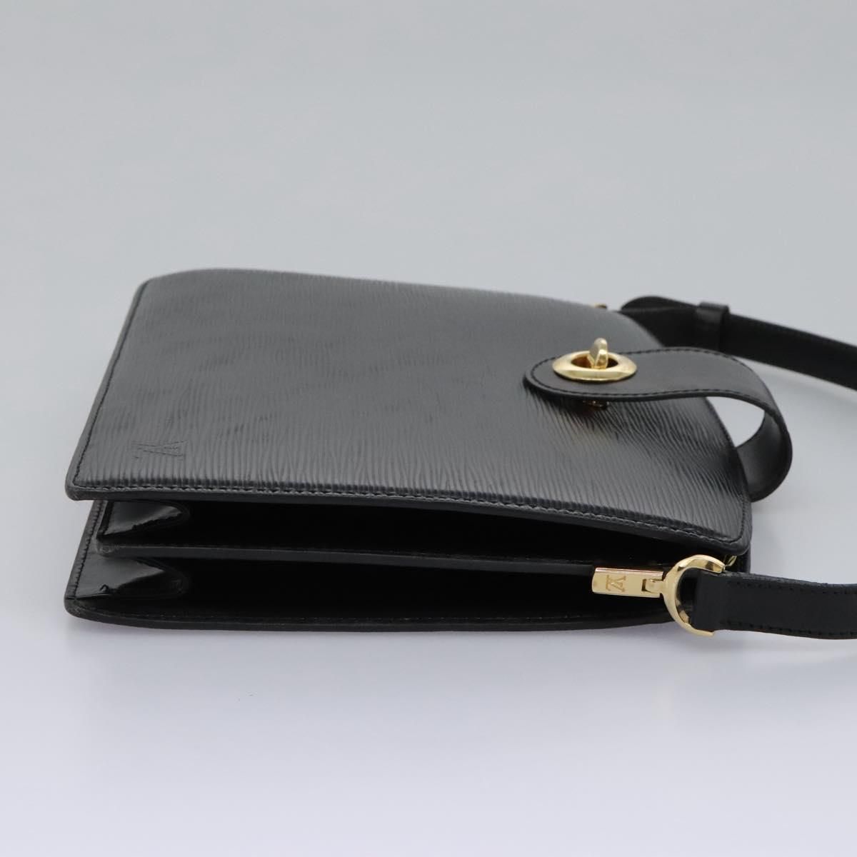 Louis Vuitton Epi Capuchin Shoulder Bag Black M 52342 Lv Auth