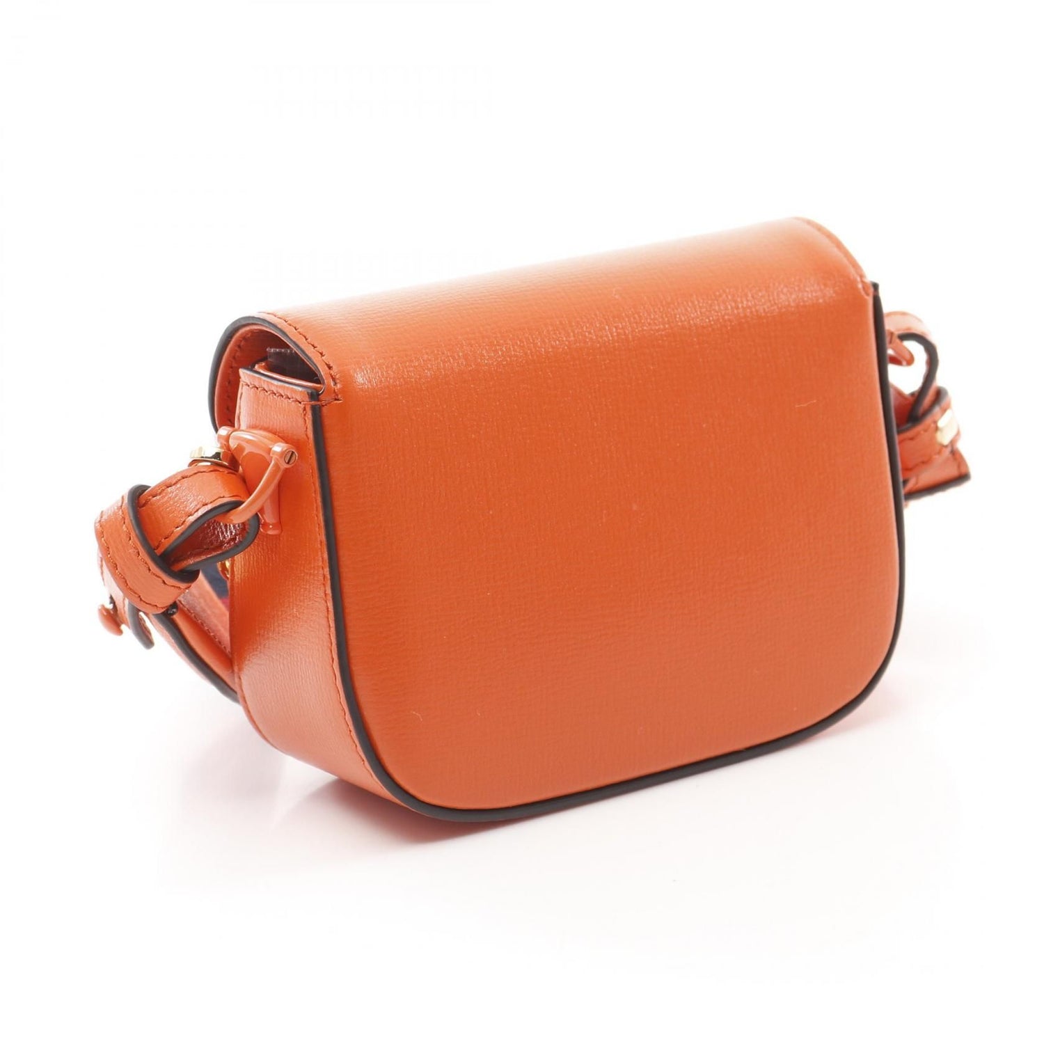Gucci Mini Horsebit 1955 Shoulder Bag Orange Leather 726863