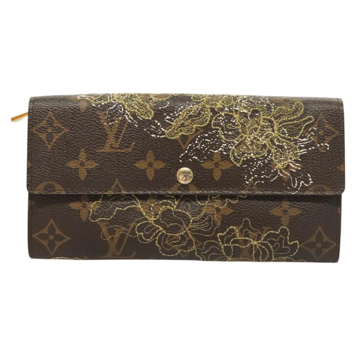 Louis Vuitton Monogram Dentelle Portefeuille Sarah Wallet M 95390 Lv Auth