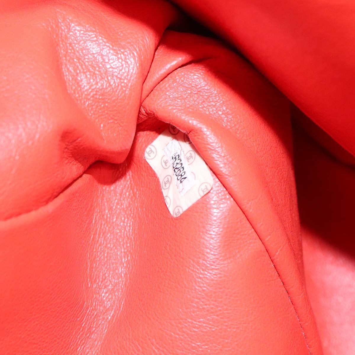 Chanel Caviar Orange Chain Tote