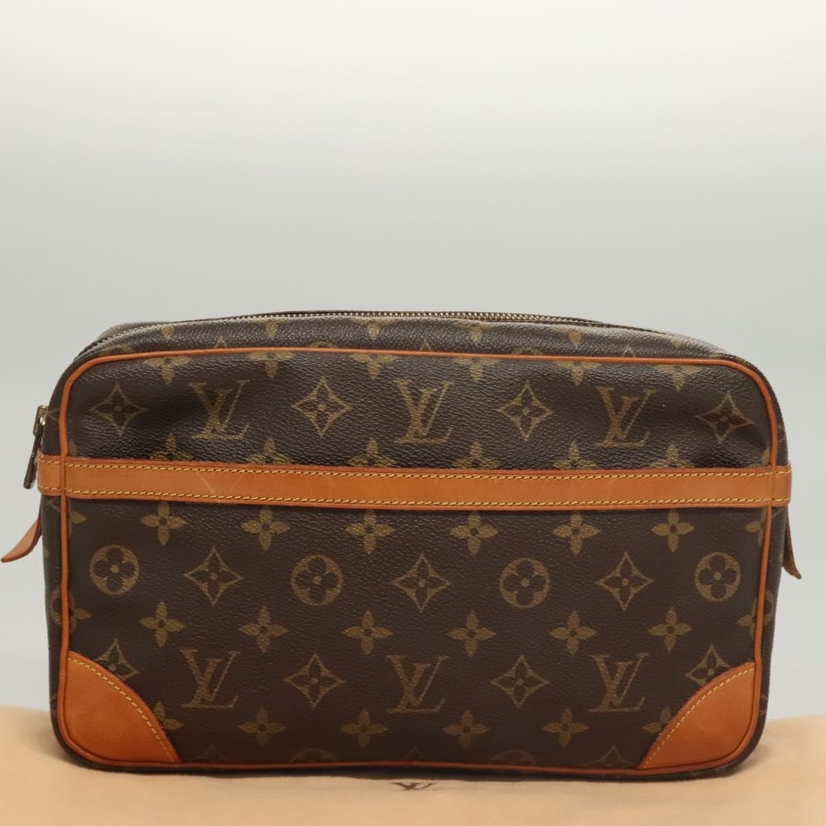 Louis Vuitton Monogram Compiegne 28 Clutch Bag M 51845 Lv Auth