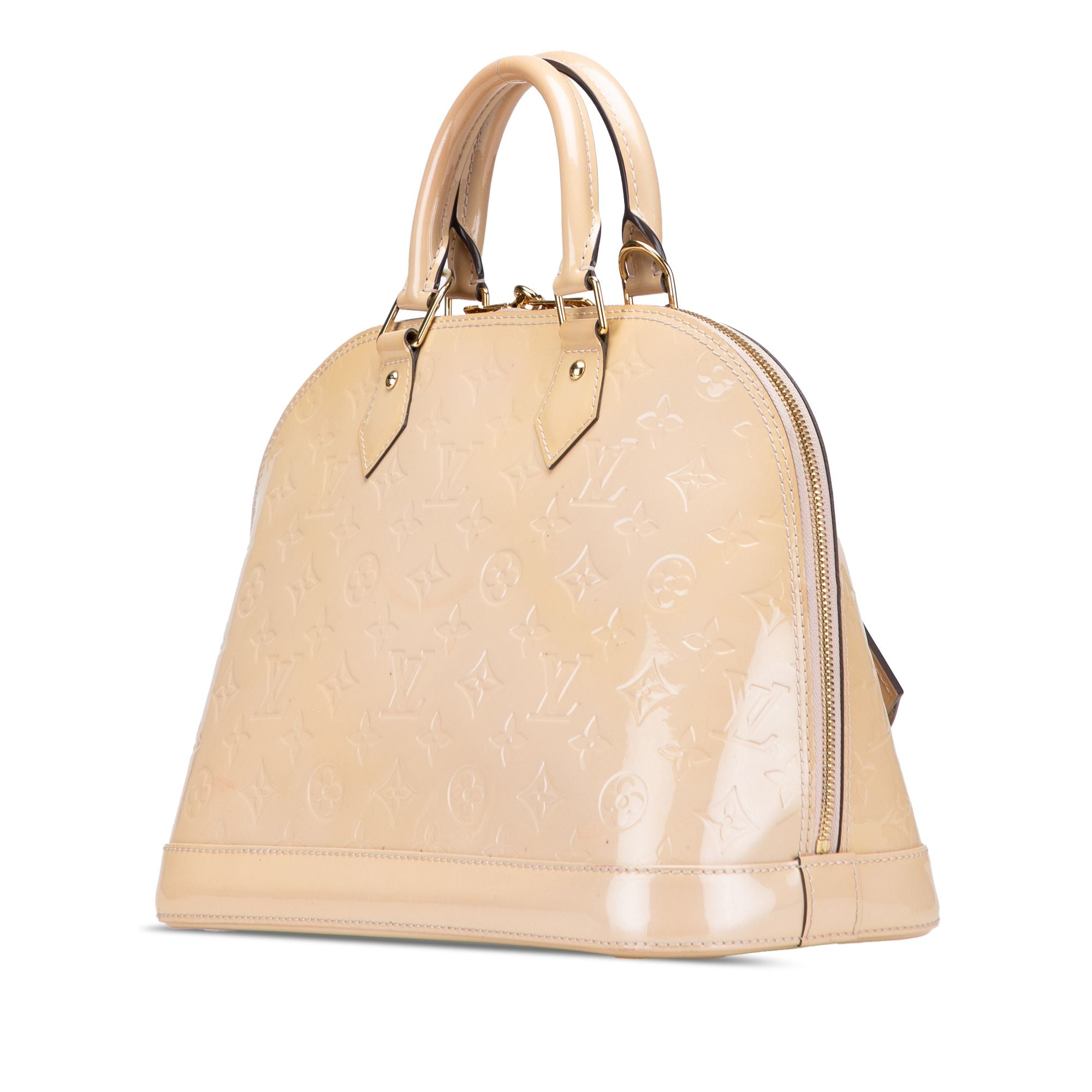 Louis Vuitton Monogram Vernis Alma PM Brown