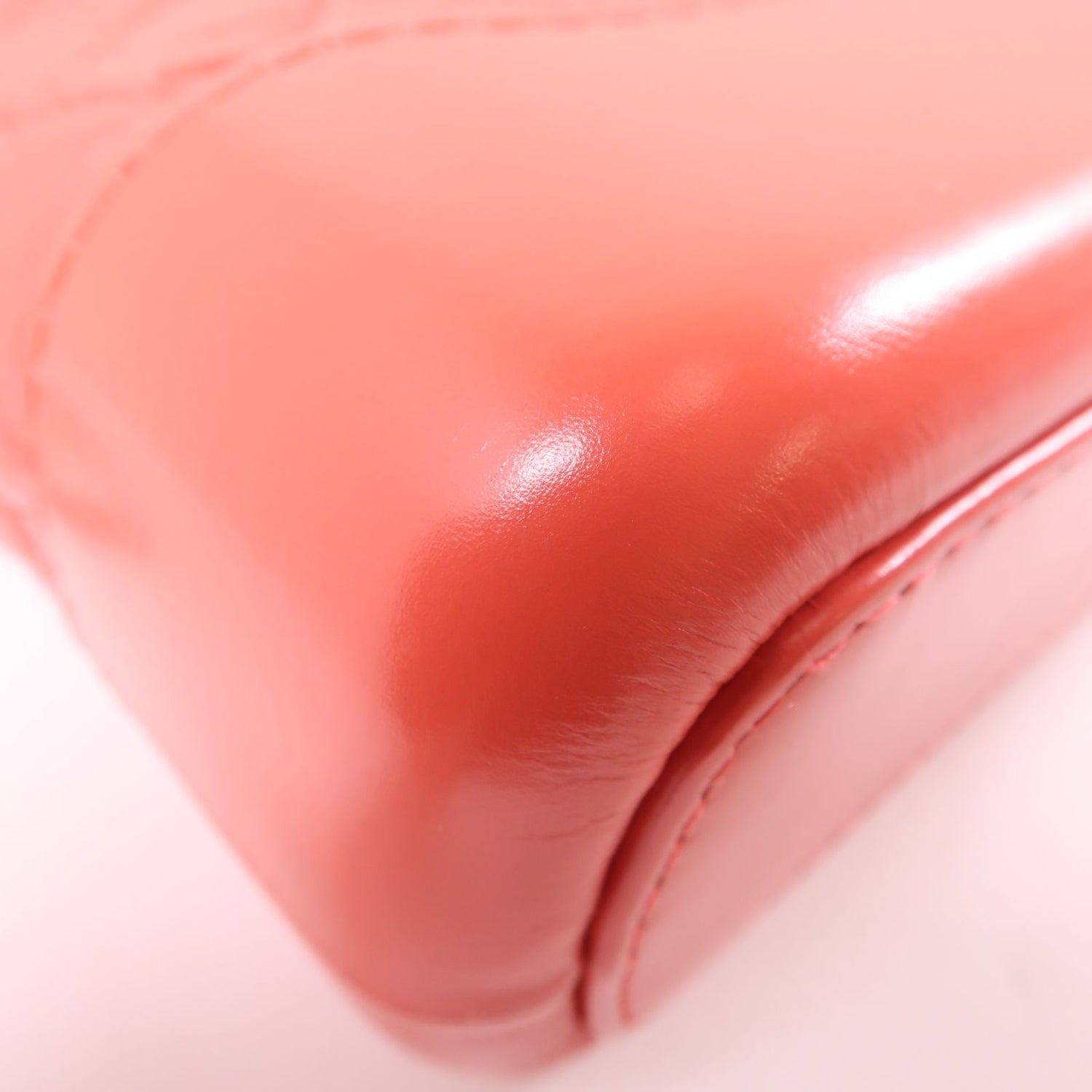 Chanel Goatskin Quilted Small Gabrielle Hobo Orange Pink