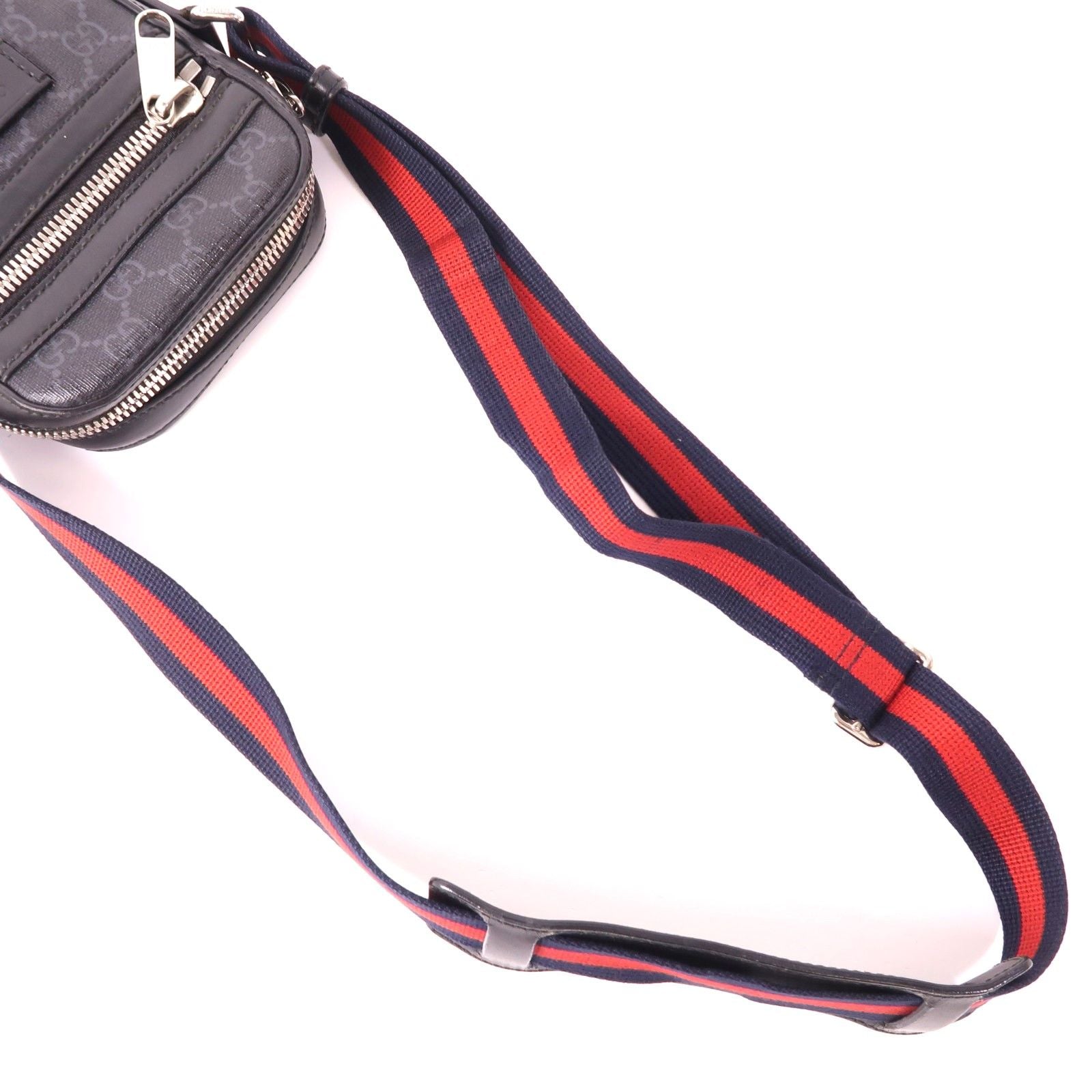 Gucci GG Supreme Monogram Appia Calfskin Web Small Camera Messenger Bag