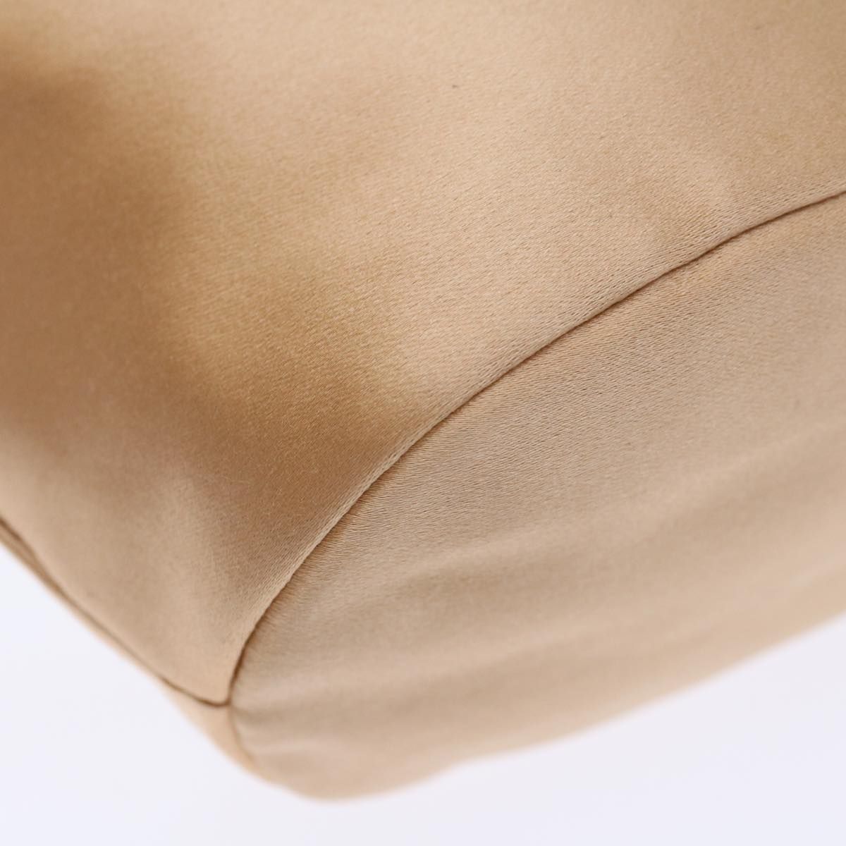 Bottega Veneta Hand Bag Satin Pink Gold Auth