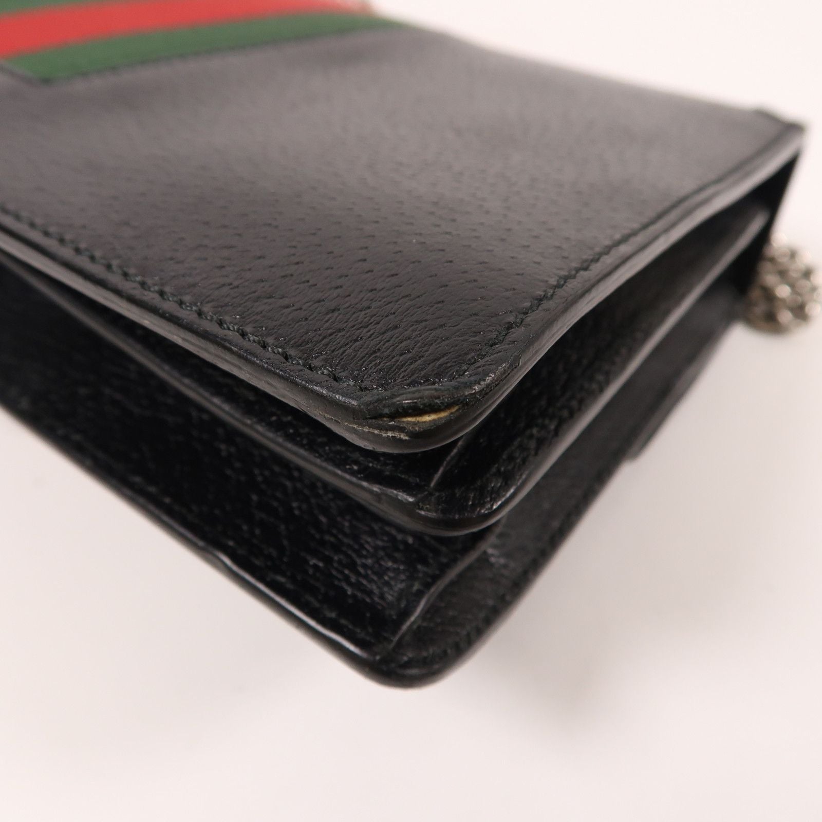 Gucci Cowhide Leather Dionysus Crossbody Back Bag Black Color Shoulder Bag Black Calfskin (cowhide) 4