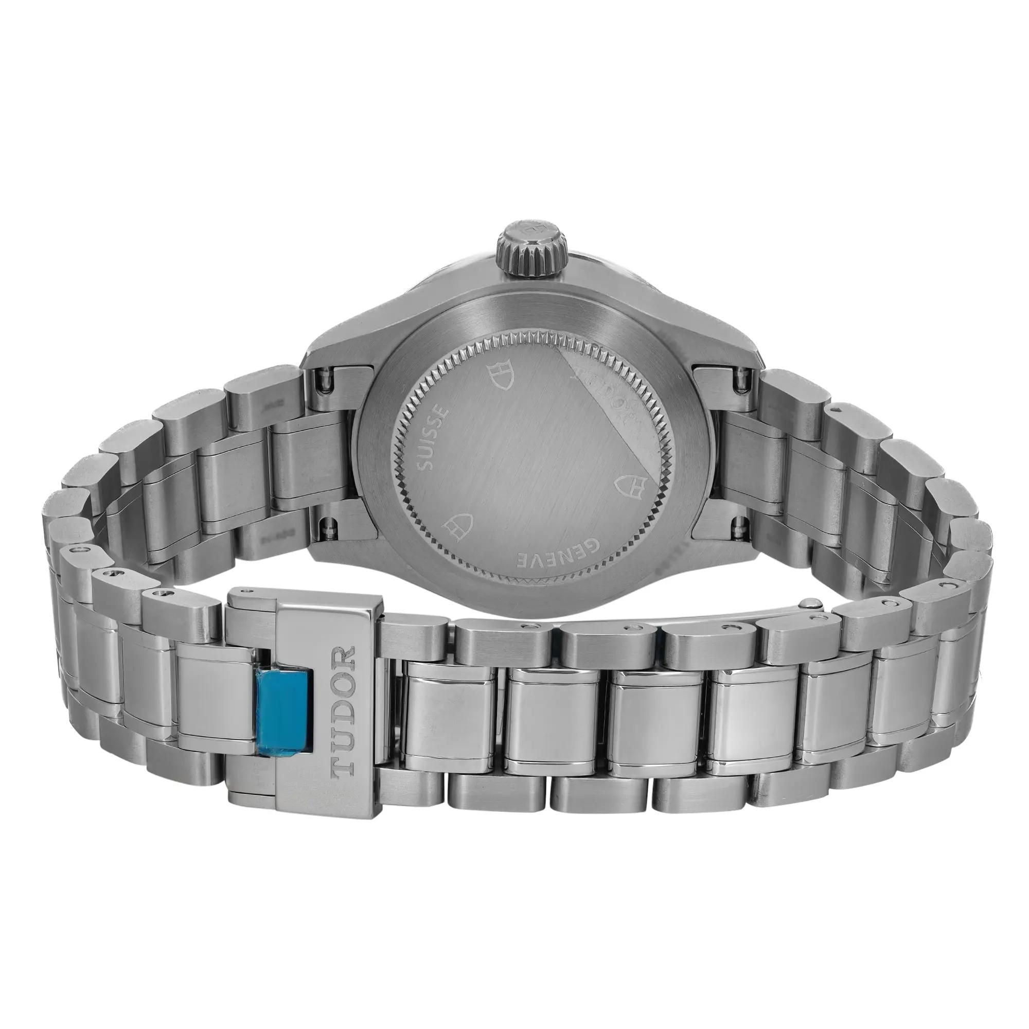 Tudor Style 28mm Stainless Steel Silver Diamond Dial Ladies Watch 12100-0003
