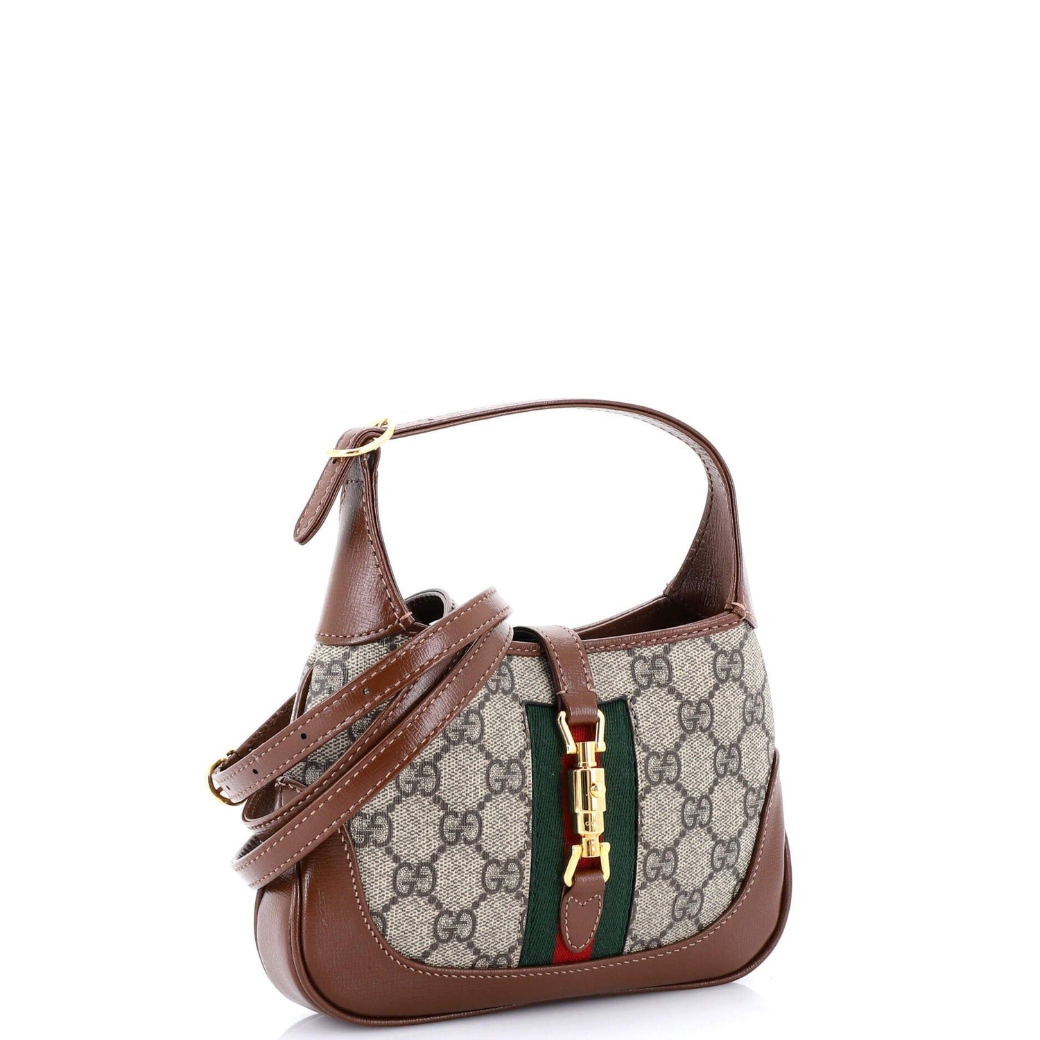 Gucci Jackie 1961 Hobo Gg Coated Canvas Mini