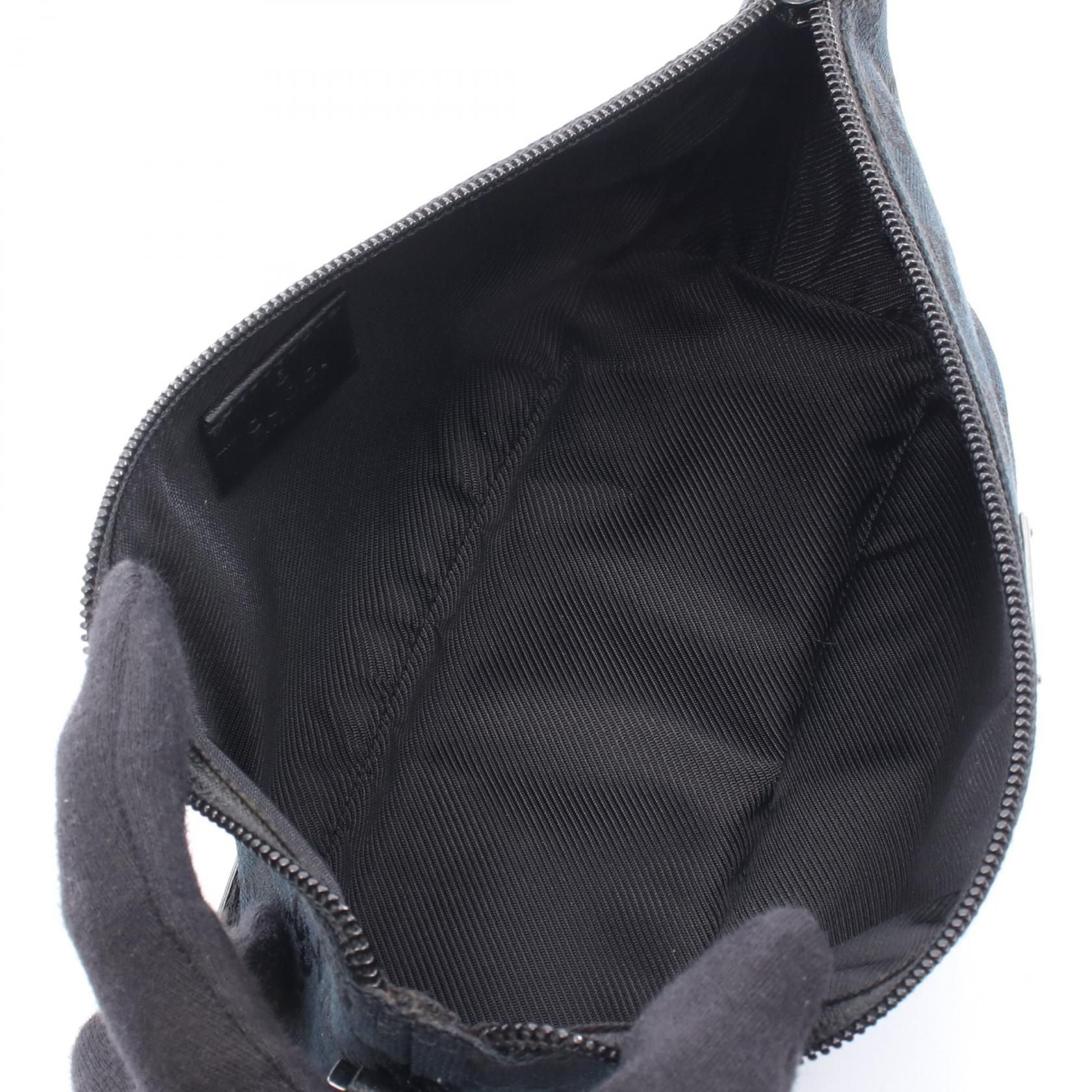 Gucci Monogram Boat Pochette Black