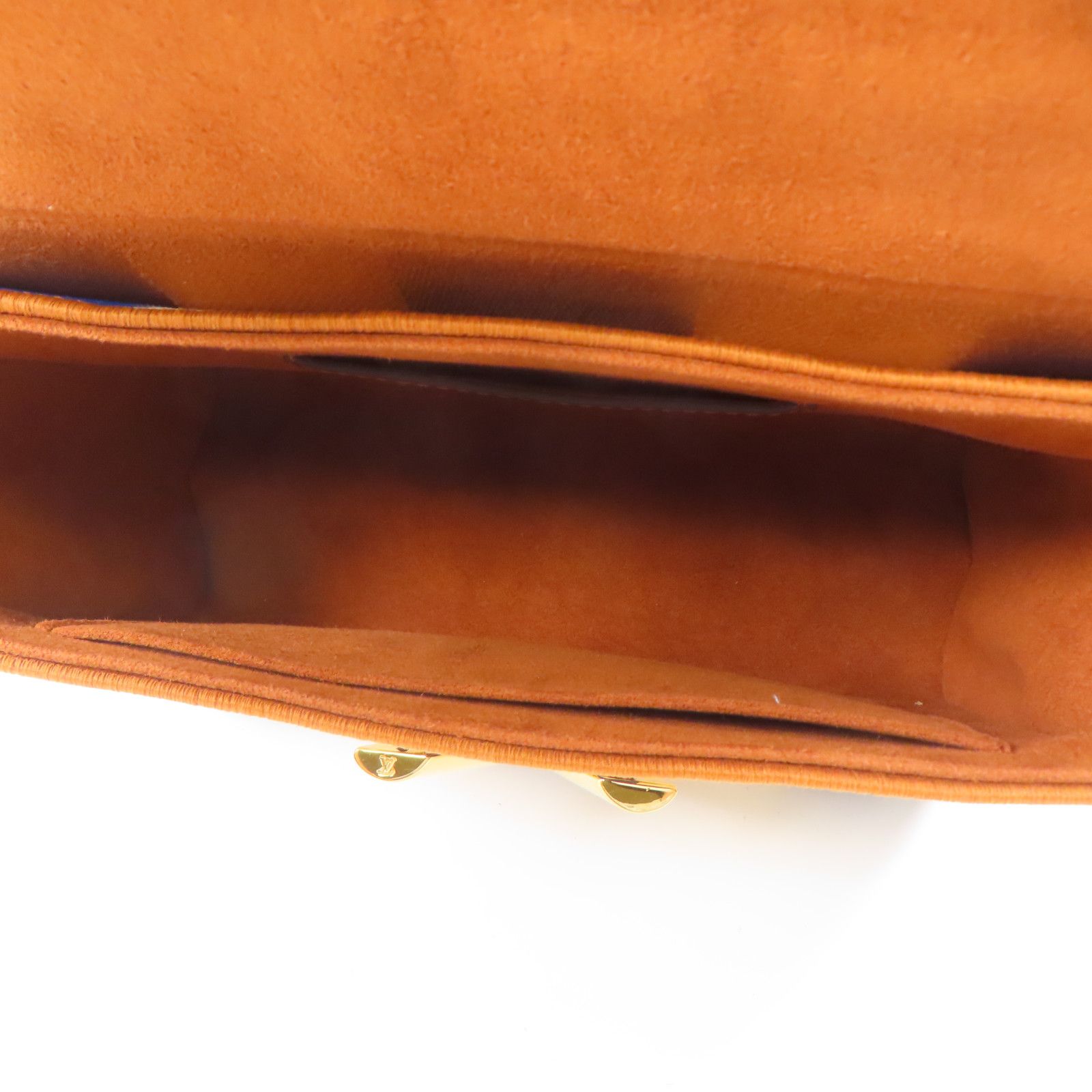 Louis Vuitton Canvas/leather Twist Gold Shoulder Back Bag Blue/white/black Blue White Blue/white/brown Shoulder Bag M 57