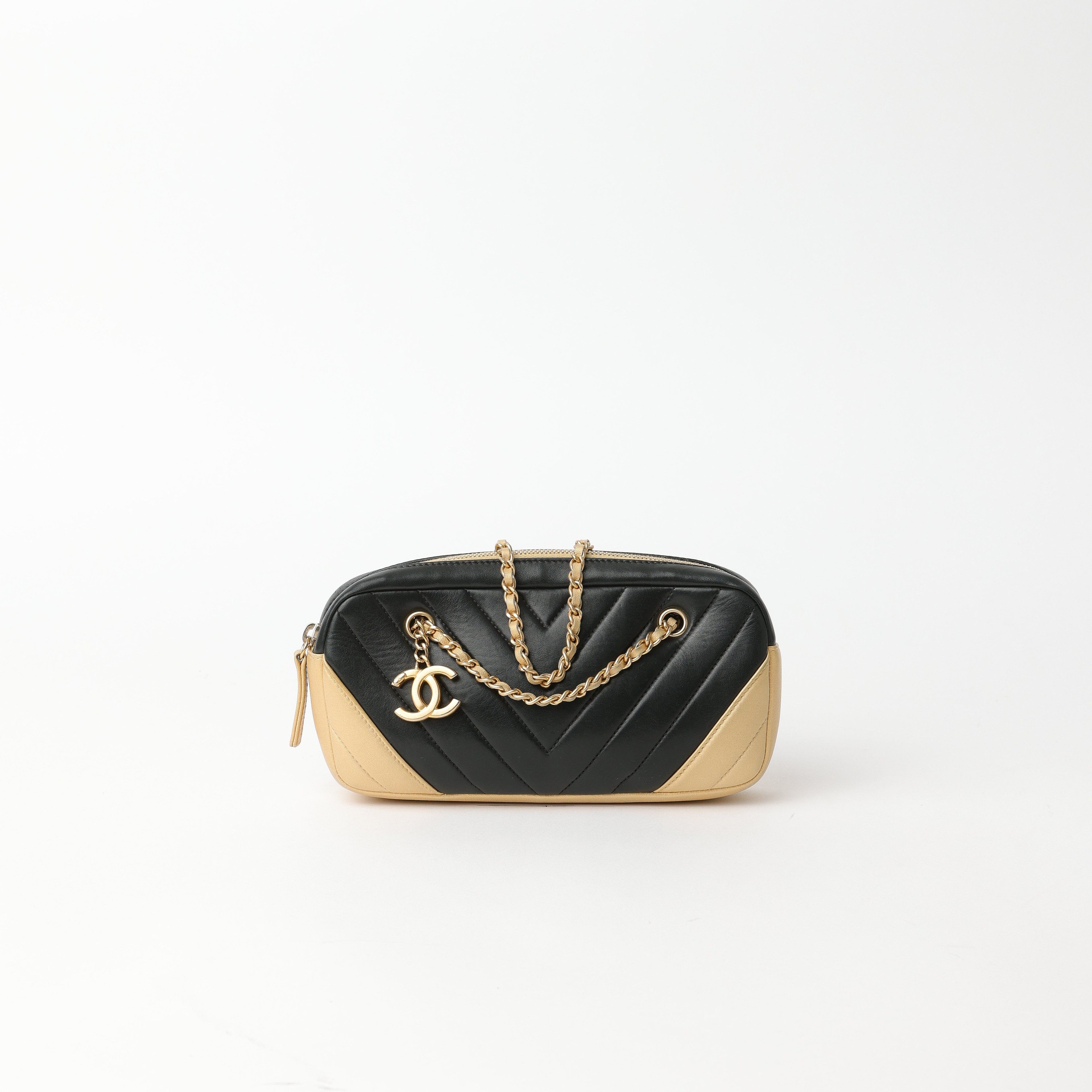 Chanel Chevron Charm Camera Bag