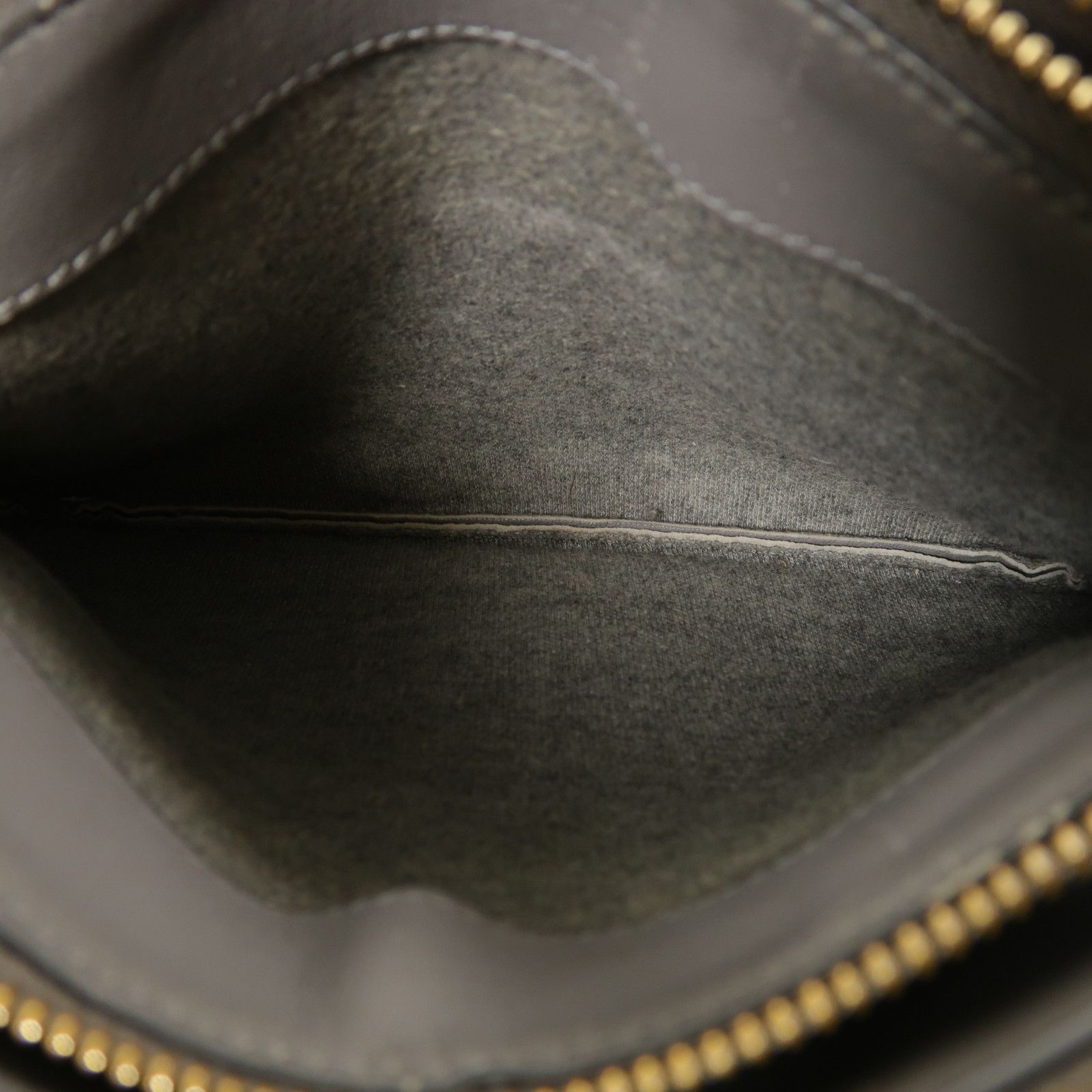Celine Sheepskin Leather Trio Shoulder Bag Gray Grey Lambskin (sheep Leather)