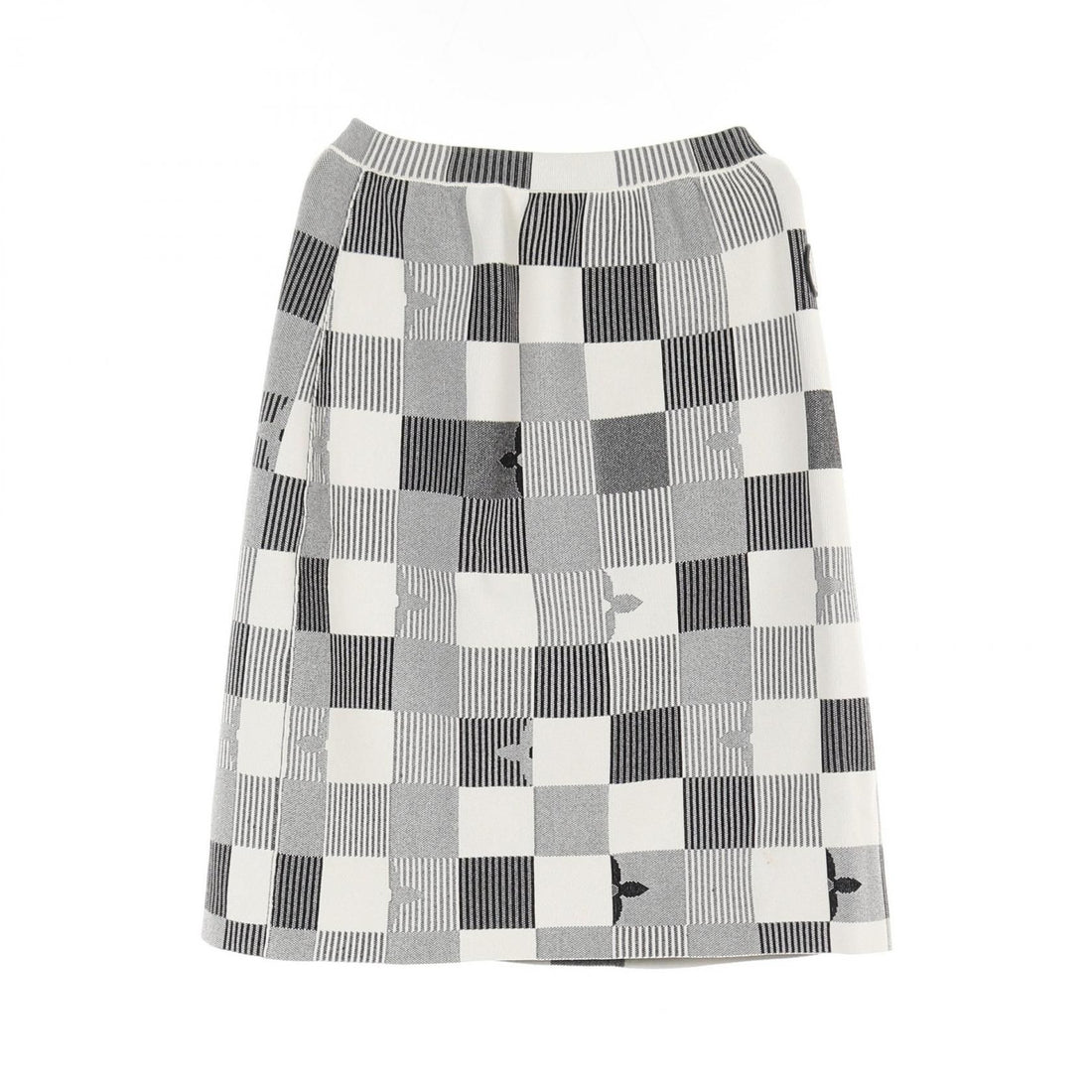 Louis Vuitton Pop Monogram Damier Gres White Black Gray Skirt