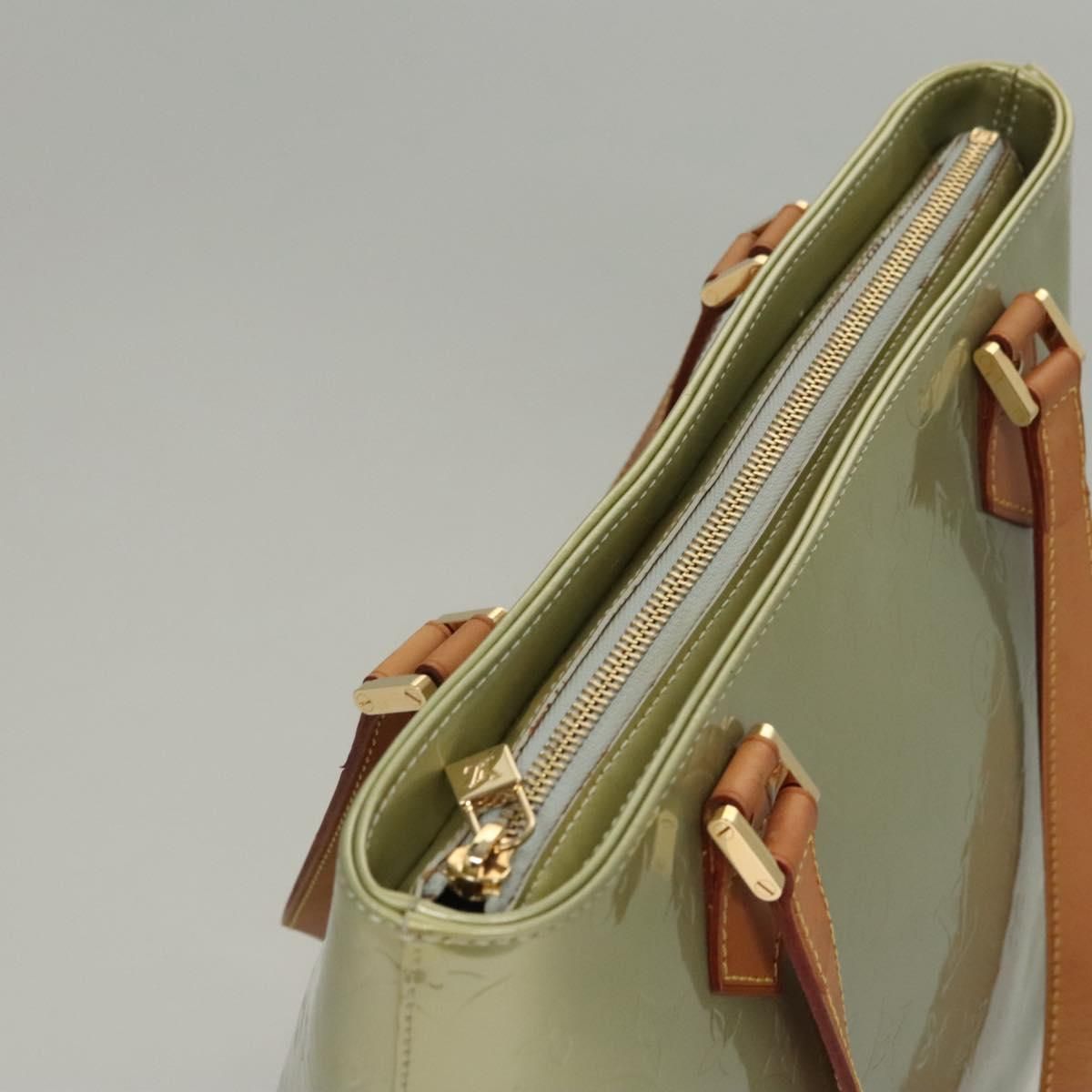 Louis Vuitton Vernis Houston Hand Bag Gris M 91053 Lv Auth