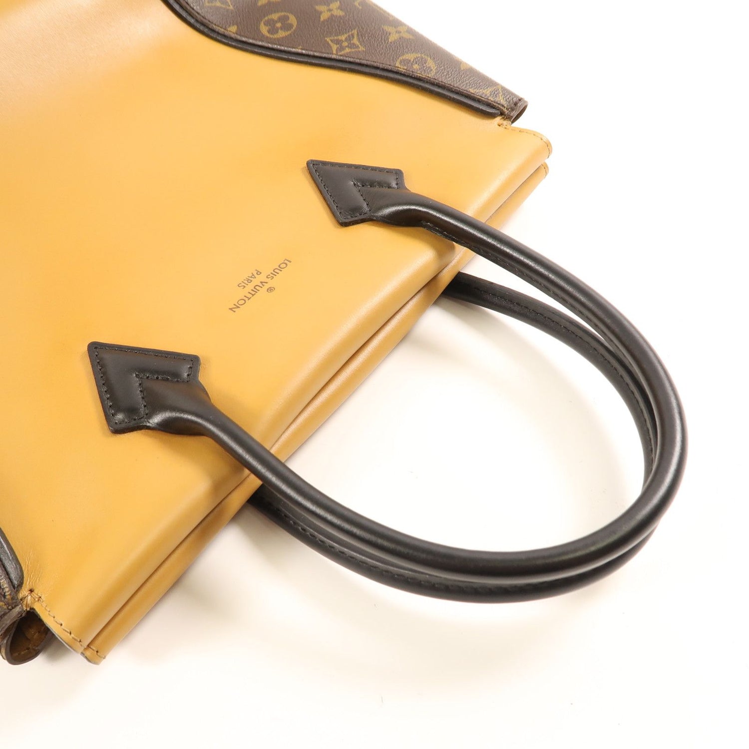 Louis Vuitton Cowhide Leather/monogram Tote W Pm Kinpaku Bag