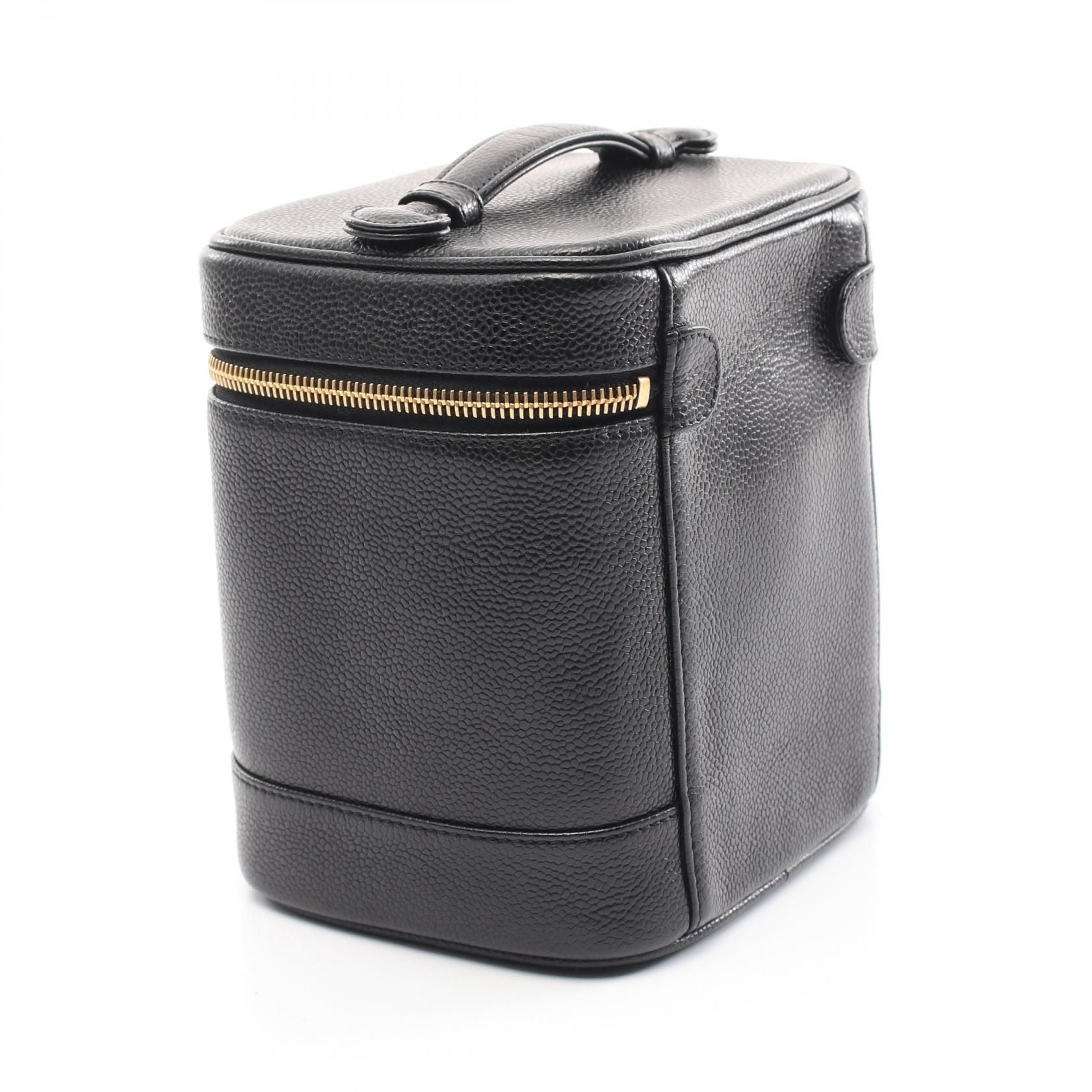 Chanel Coco Mark Handbag A 01998 Calfskin Grained CalfskinBlack