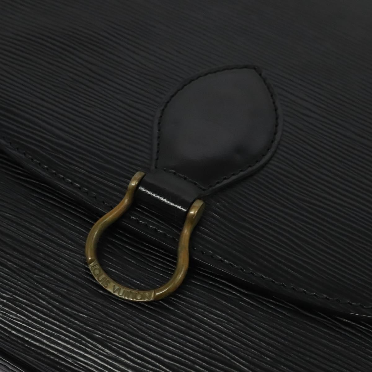 Louis Vuitton Epi Saint Cloud Gm Shoulder Bag Black Noir M 52192 Lv Auth