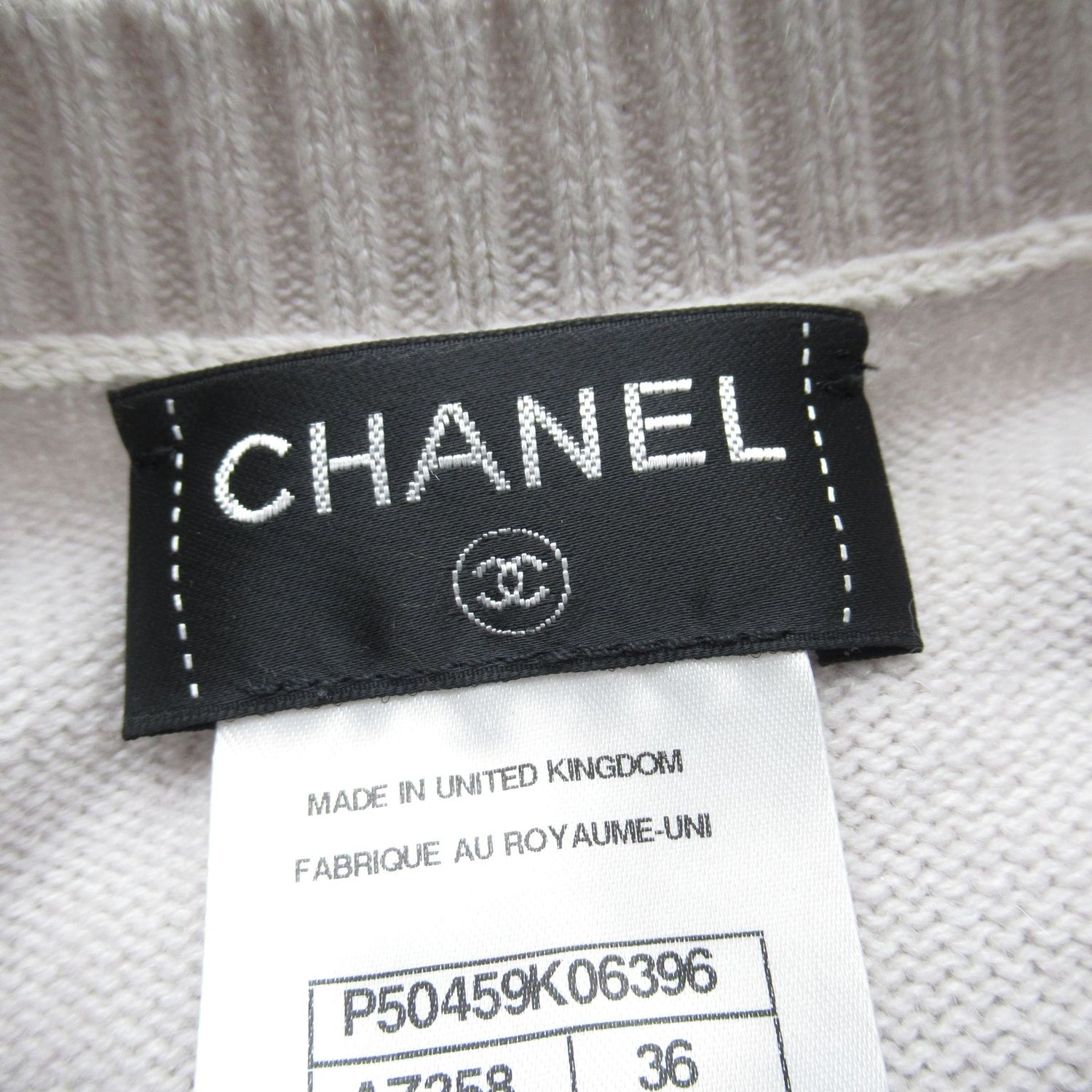 Chanel Knitwear Sweater P 50459k 06396 Cashmere Gurege