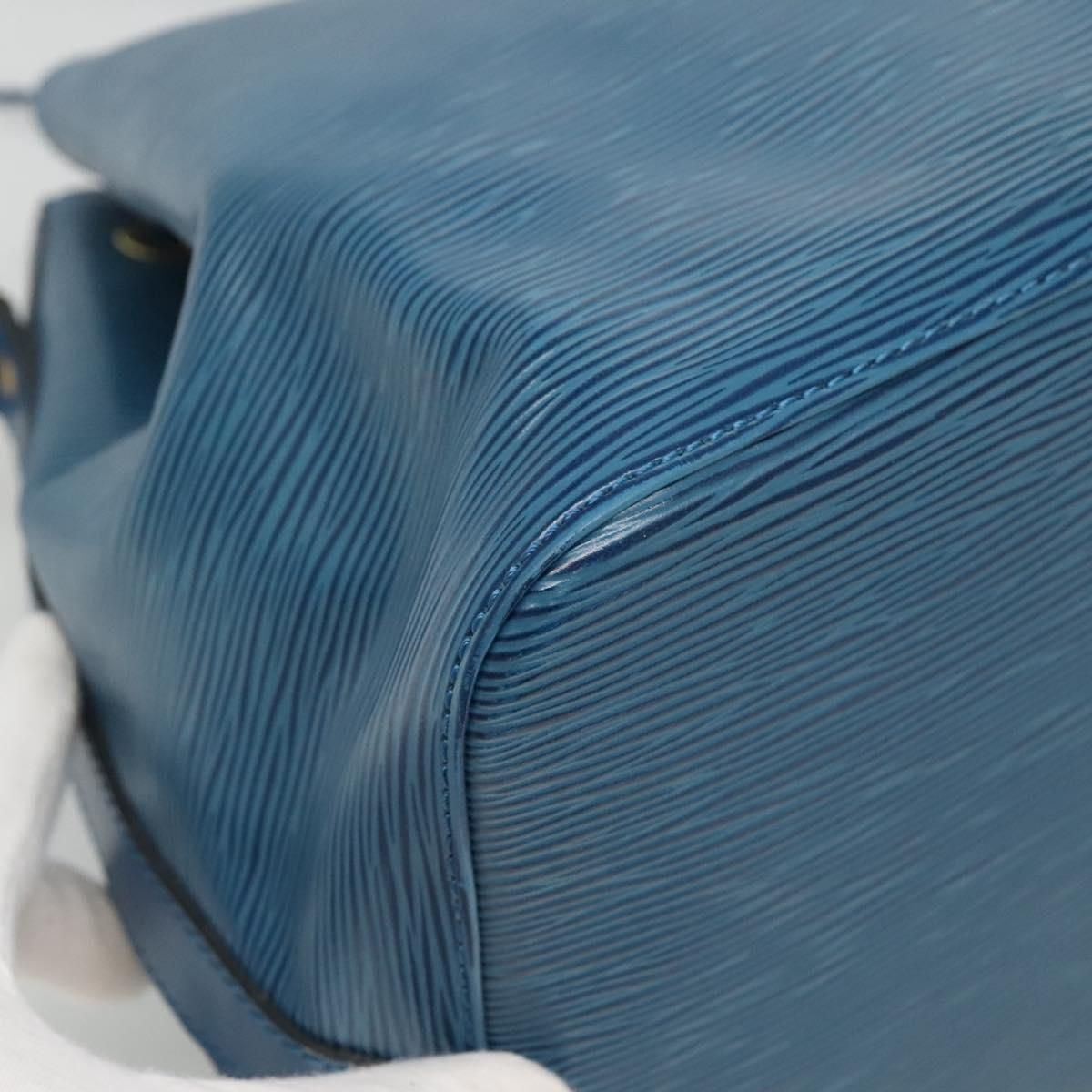 Louis Vuitton Epi Petit Noe Shoulder Bag Blue M 44105 Lv Auth