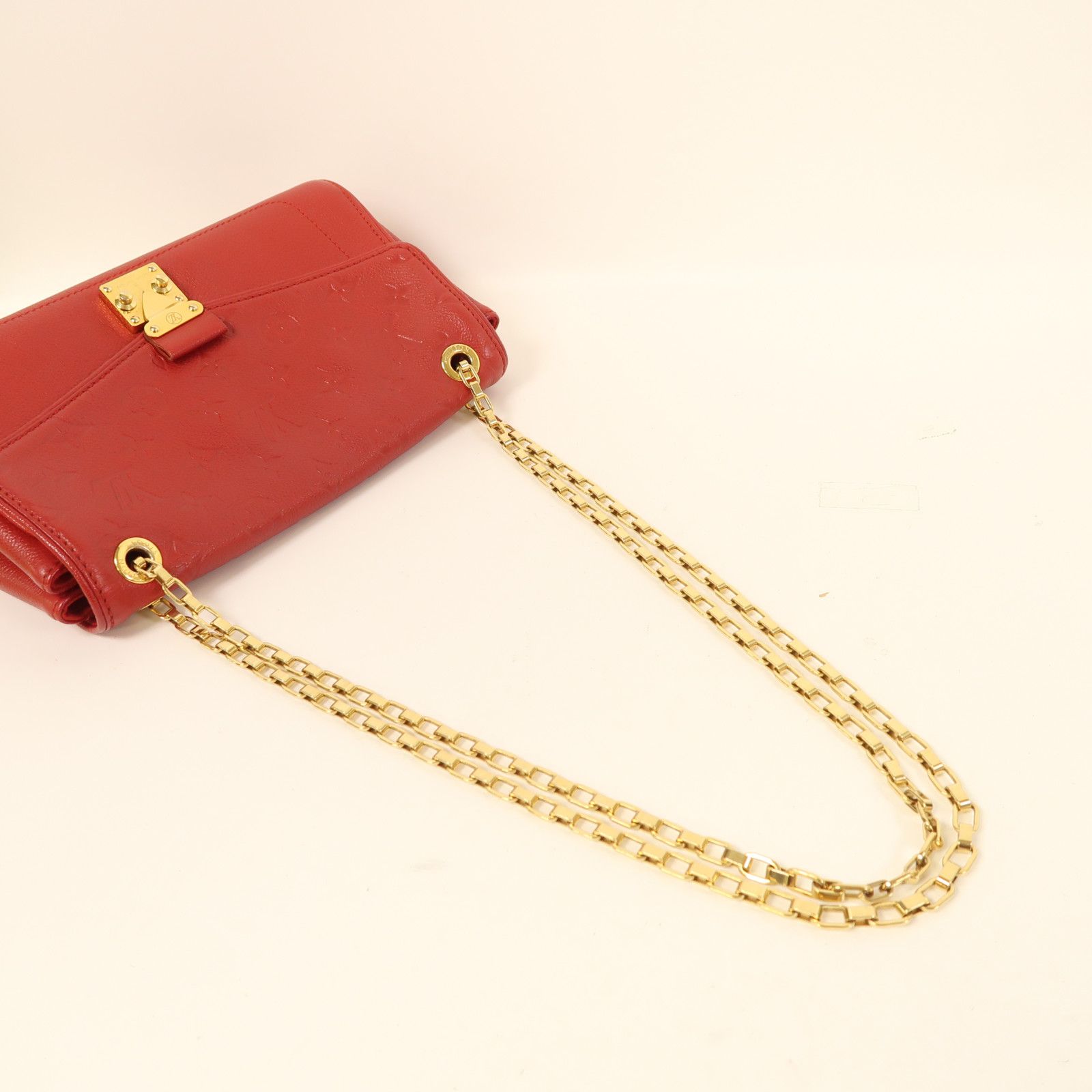 Louis Vuitton Empreinte St.germain Pm Kinxen Shoulder Back Bag Red Shoulder Bag M 48949