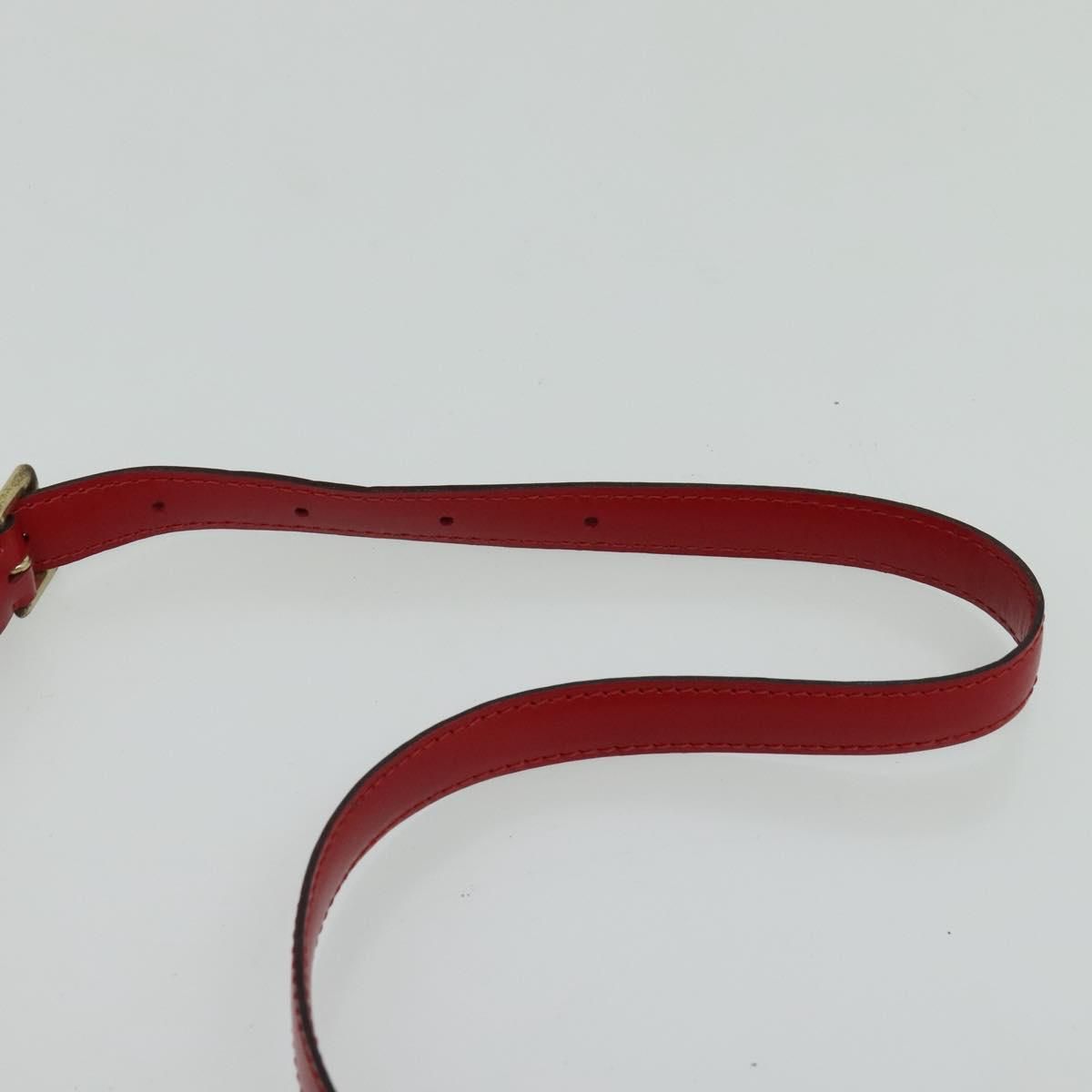 Louis Vuitton Epi Capuchin Shoulder Bag Red M 52347 Lv Auth