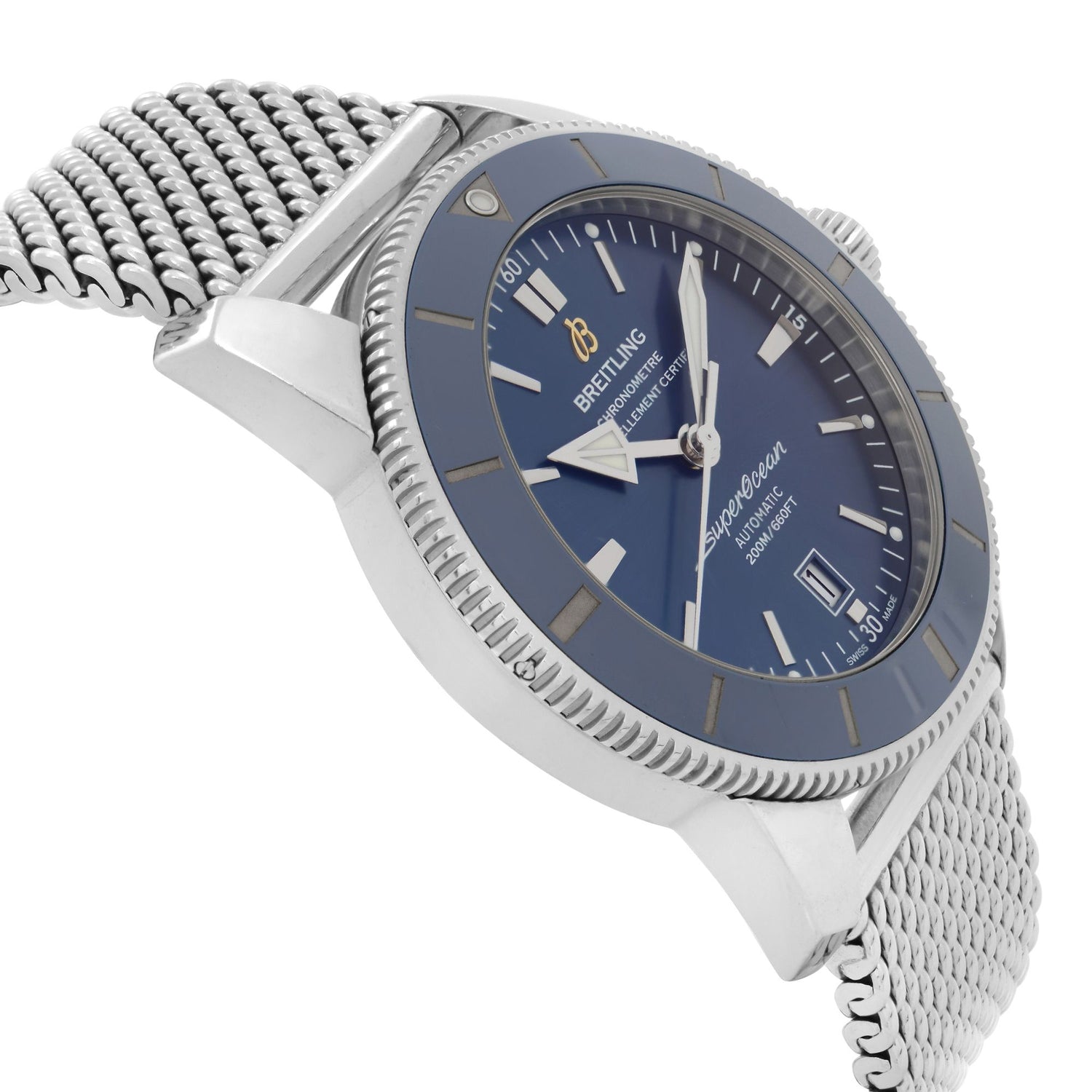 Breitling Superocean Heritage Steel Blue Dial Automatic Mens Watch AB2020161C1A1