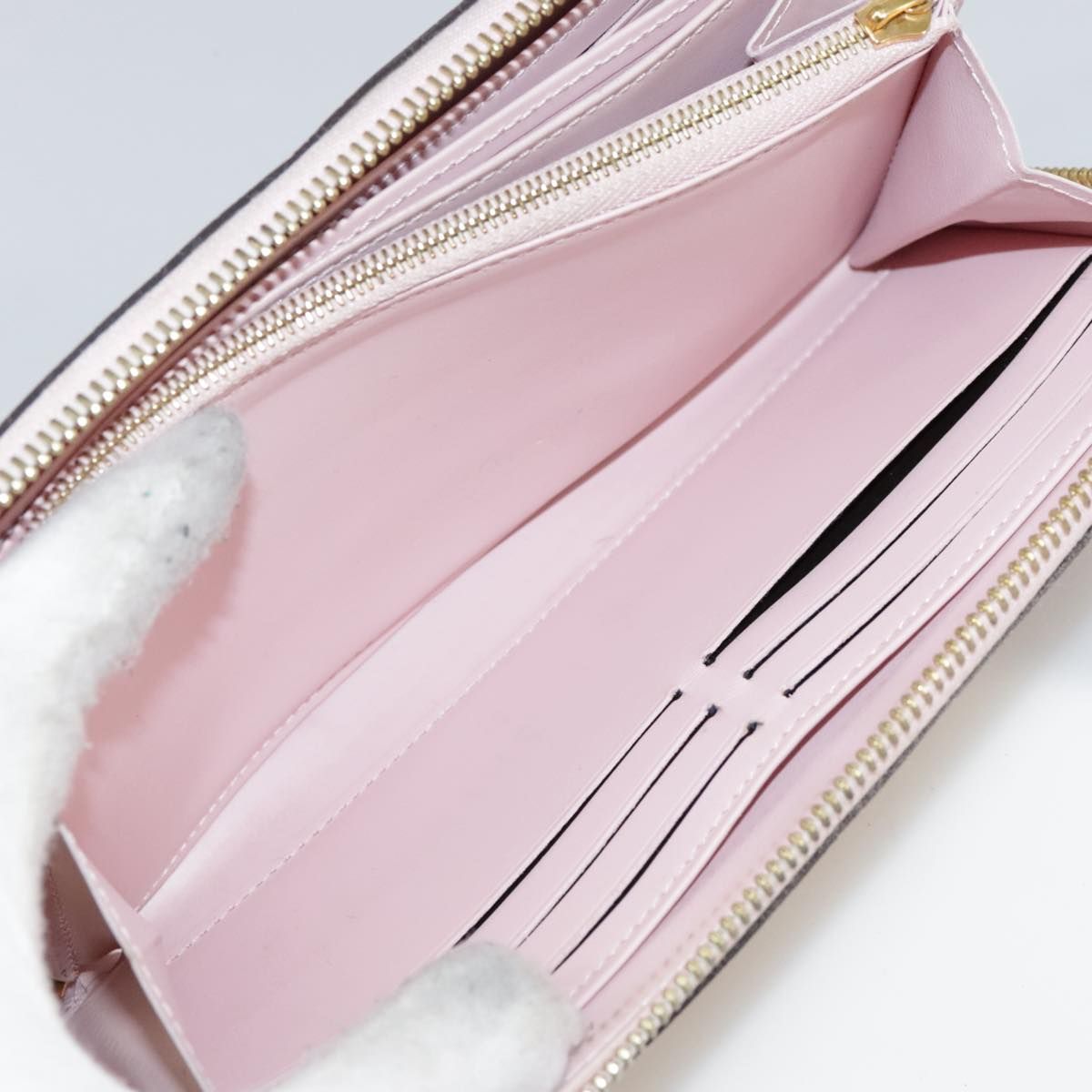 Louis Vuitton Vernis Zippy Wallet Rose Valerine M 93522 Lv Auth