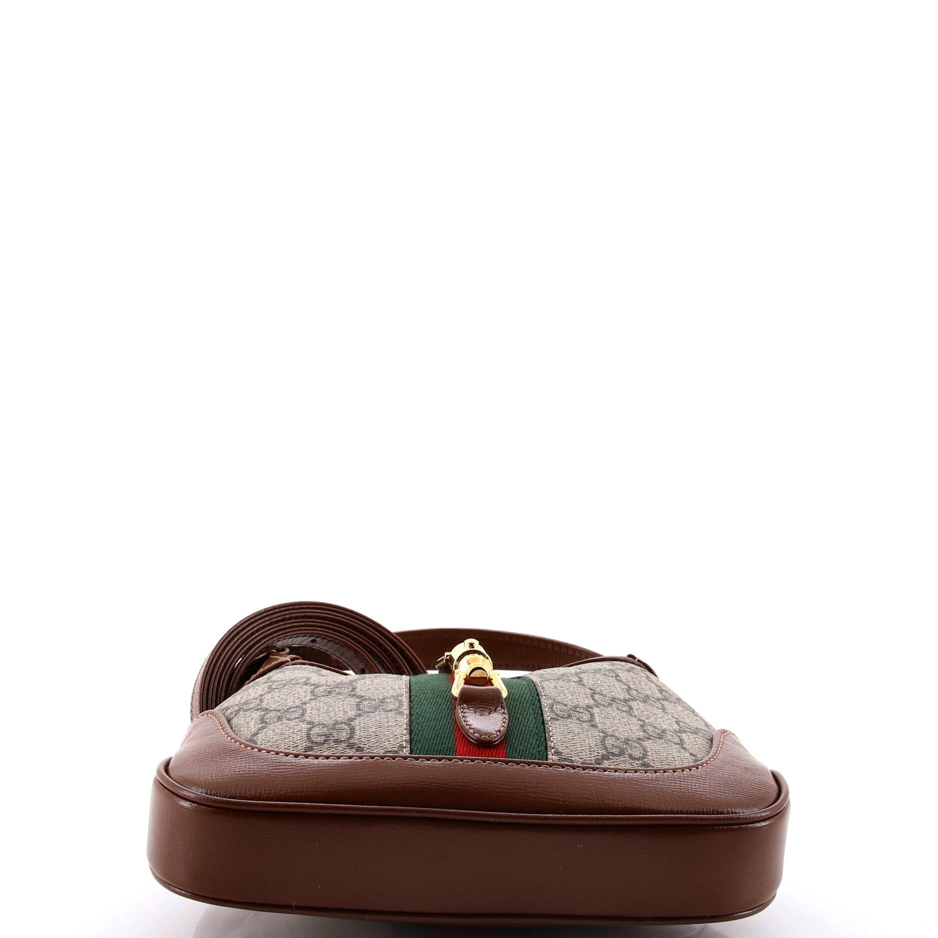 Gucci Jackie 1961 Hobo Gg Coated Canvas Mini
